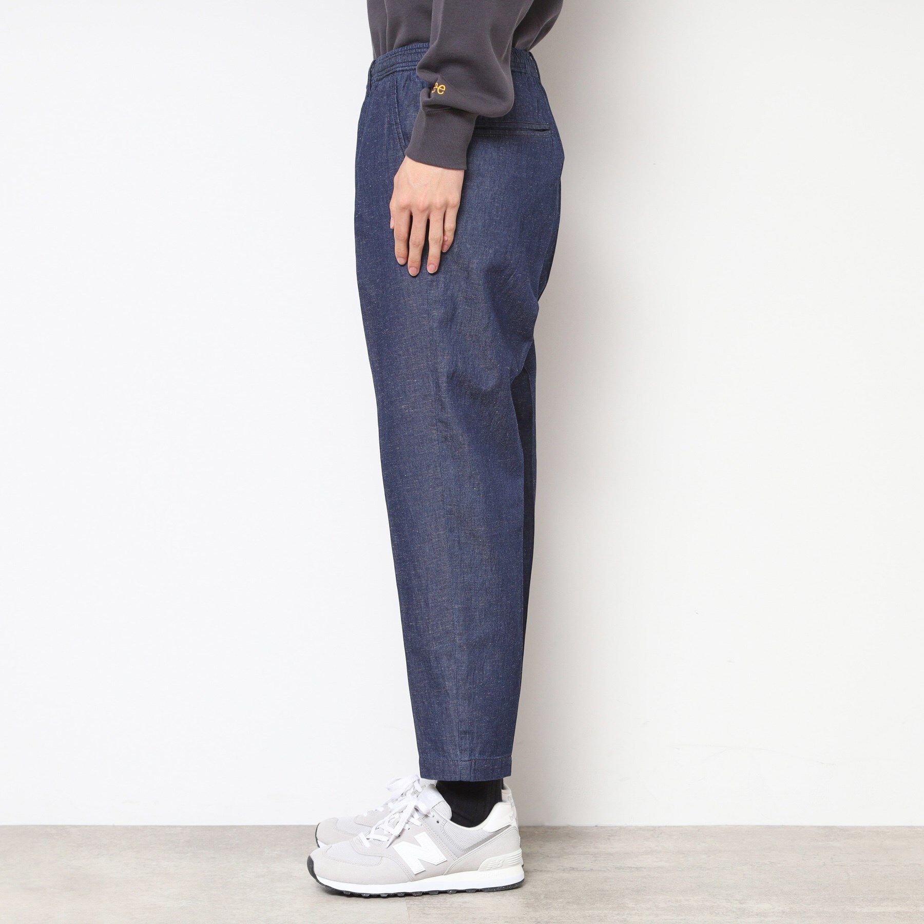 Dessin「【ウエストゴム・洗える】綿麻デニムリラックスパンツ」|その他|