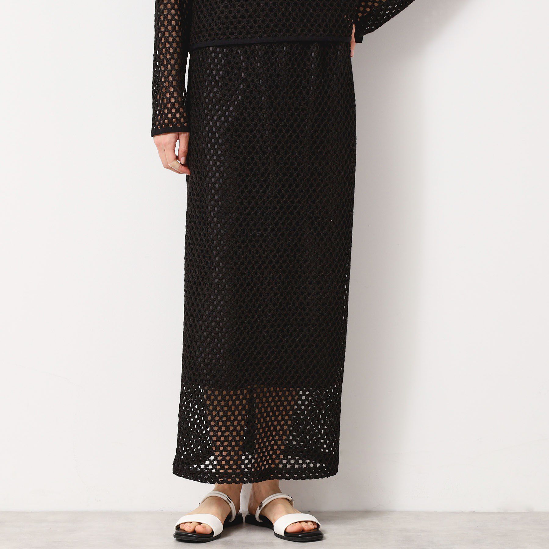 Dessin「【セットアップ可能・洗える】メッシュレーススカート」|スカート|