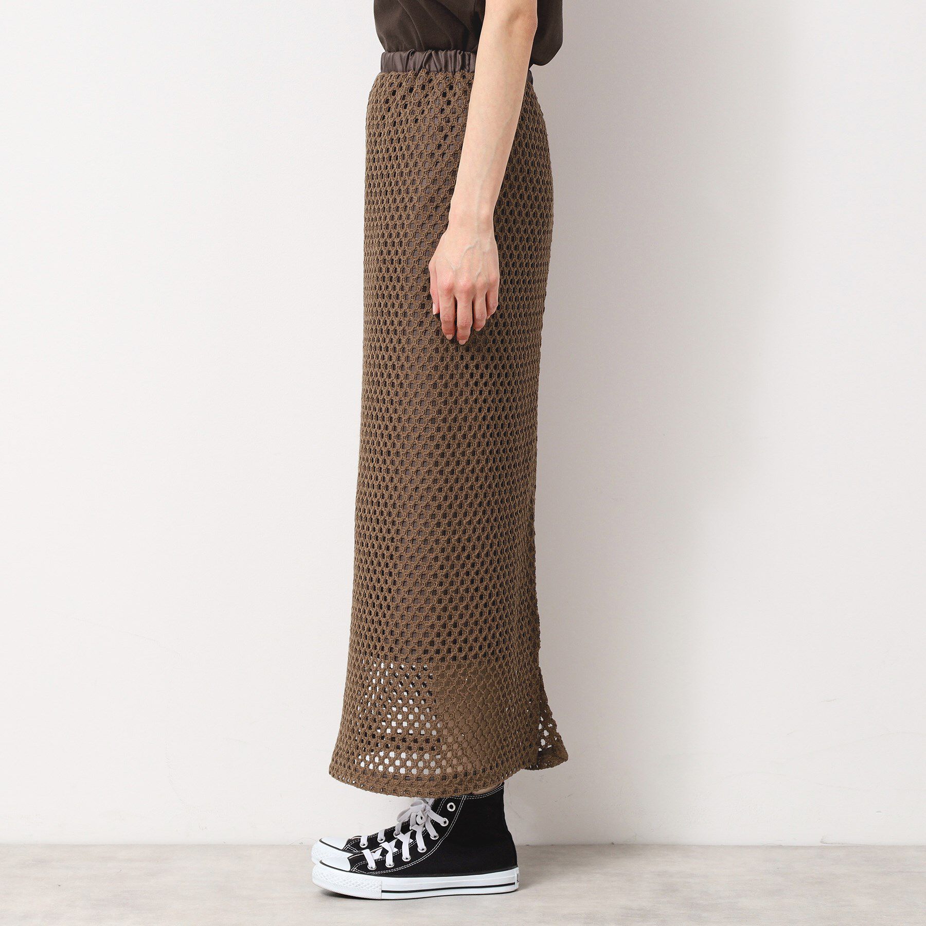 Dessin「【セットアップ可能・洗える】メッシュレーススカート」|スカート|