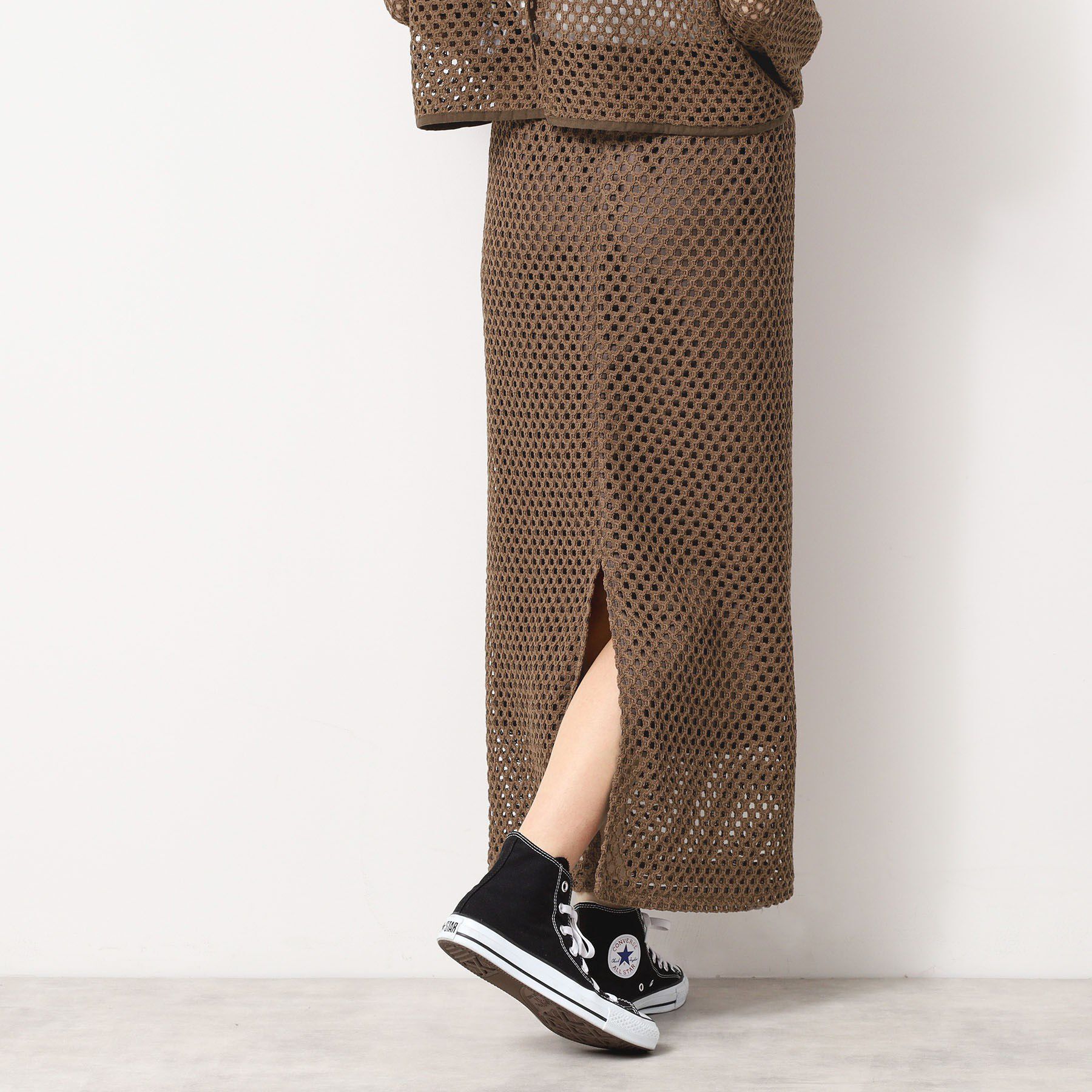 Dessin「【セットアップ可能・洗える】メッシュレーススカート」|スカート|