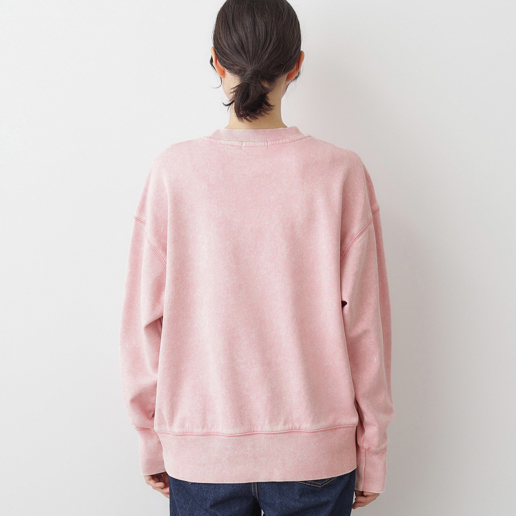 Dessin「【ユニセックス/洗える】ケミカルウォッシュ裏毛トレーナー」|パーカー|