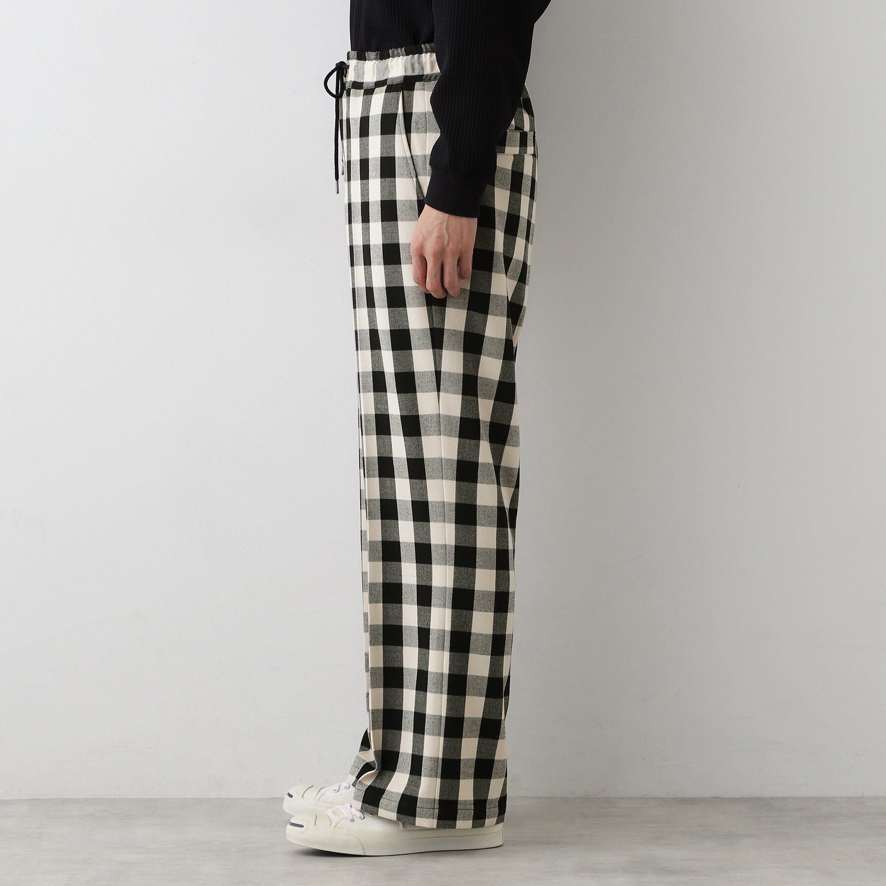 Dessin「【洗える】チェック柄ドロストパンツ」|その他|