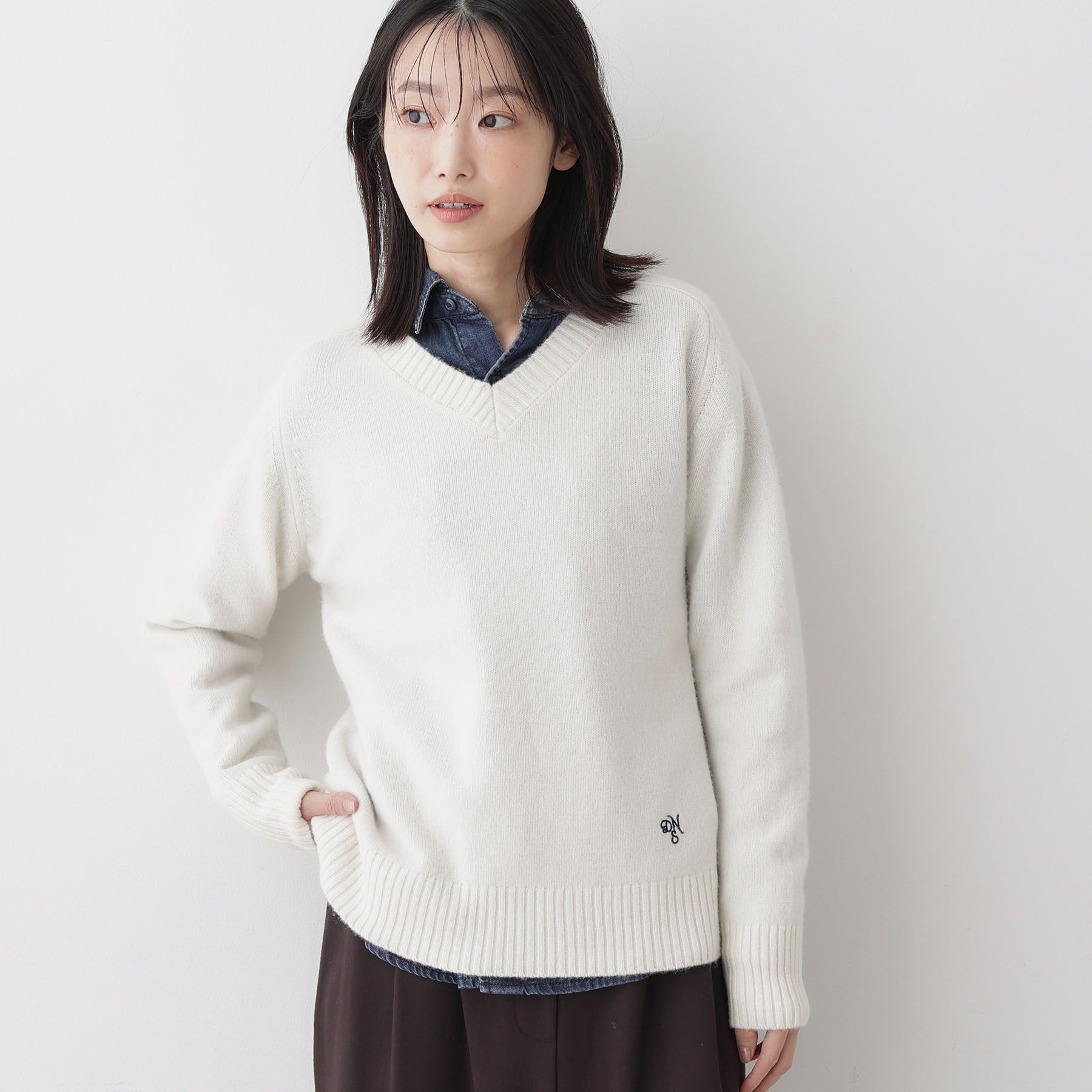 Dessin「ウールカシミヤVネック」|ニット・セーター|