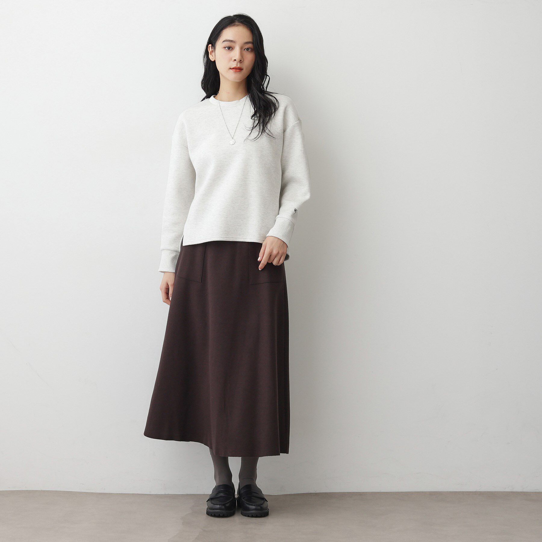 Dessin「【洗える】バックヘンリーソフトボンディングカットソー」|Tシャツ・カットソー|