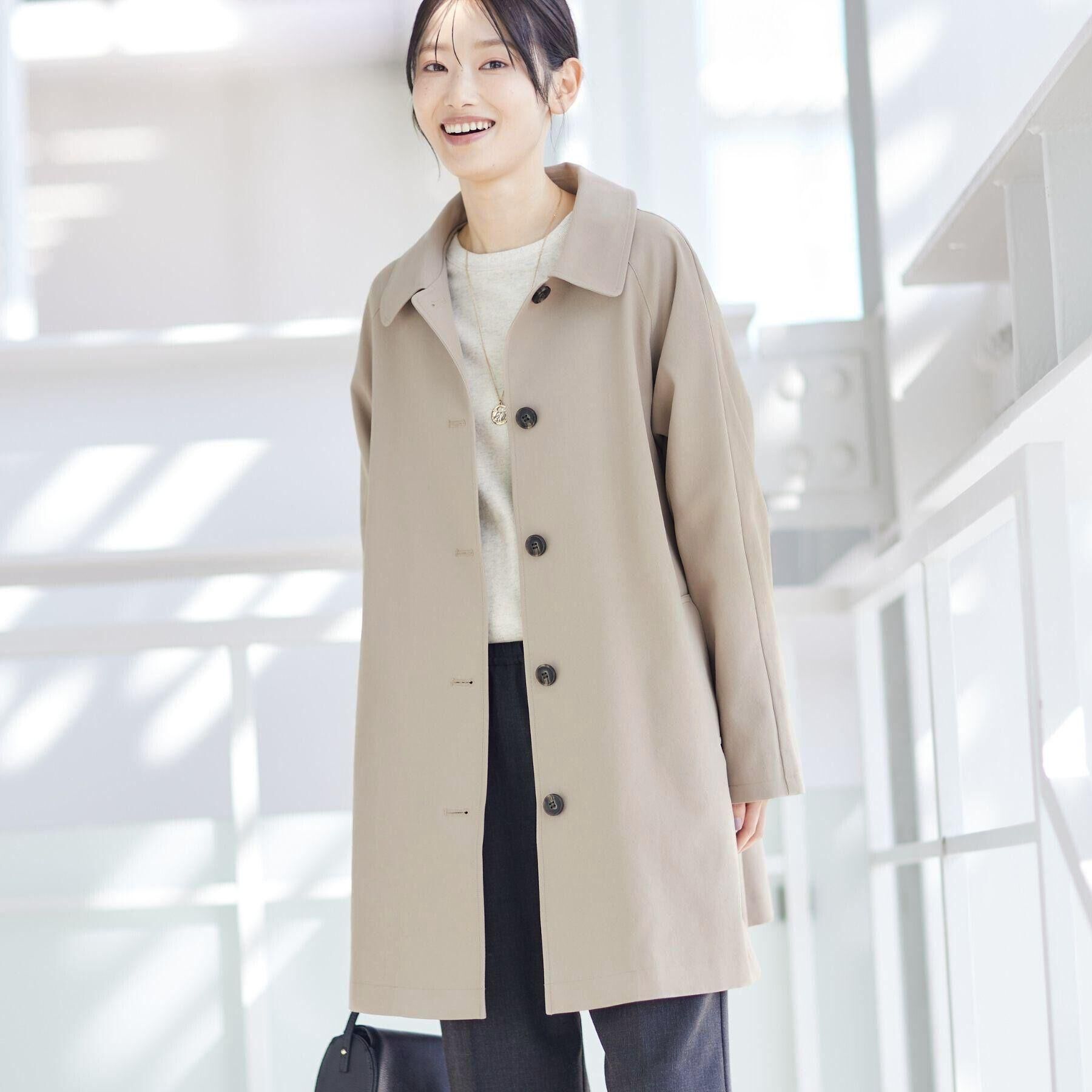 Dessin「【花粉ガード/撥水加工/洗える】ステンカラースプリングコート」|ステンカラーコート|