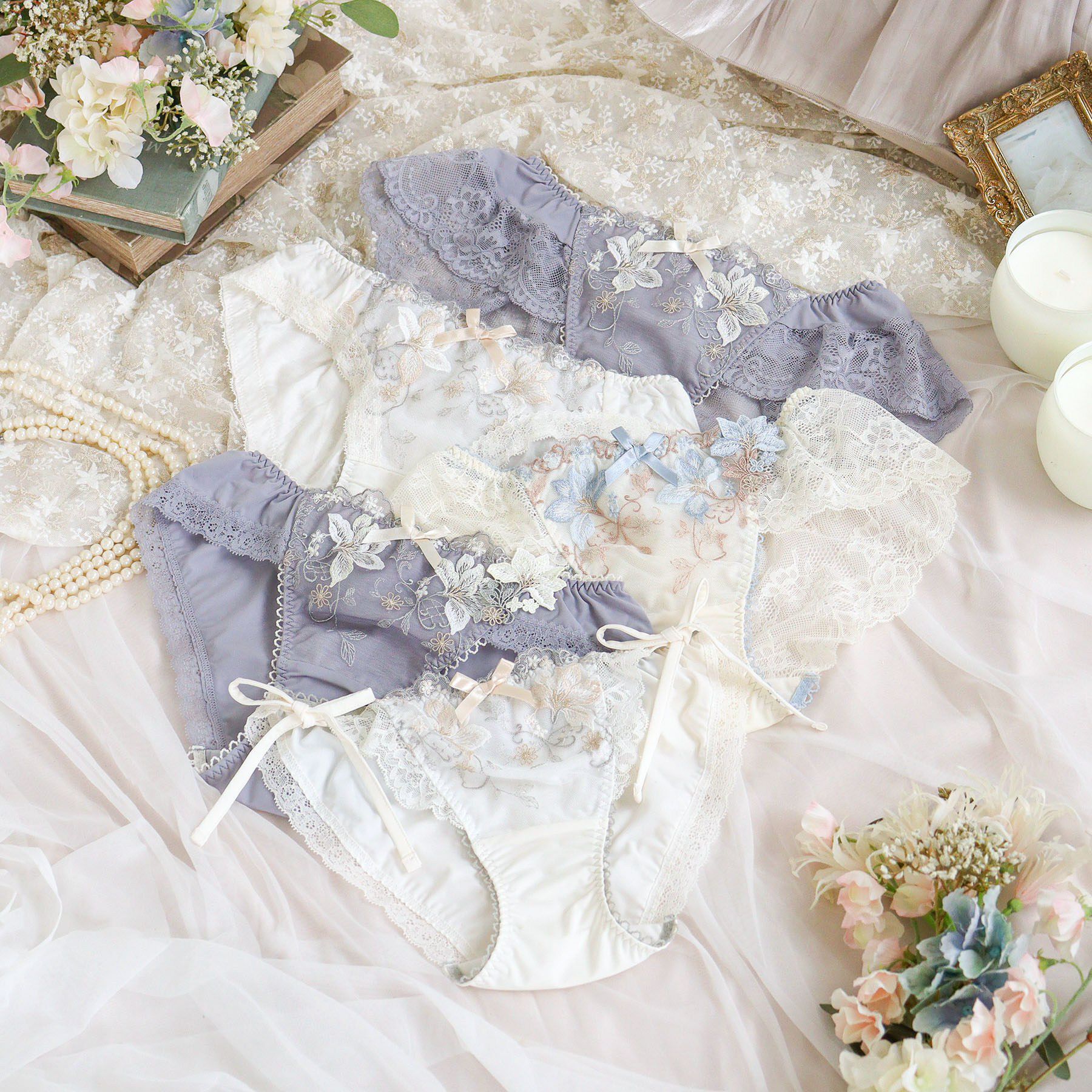 Risa Magli「フルーリ レースショーツ」|インナー|