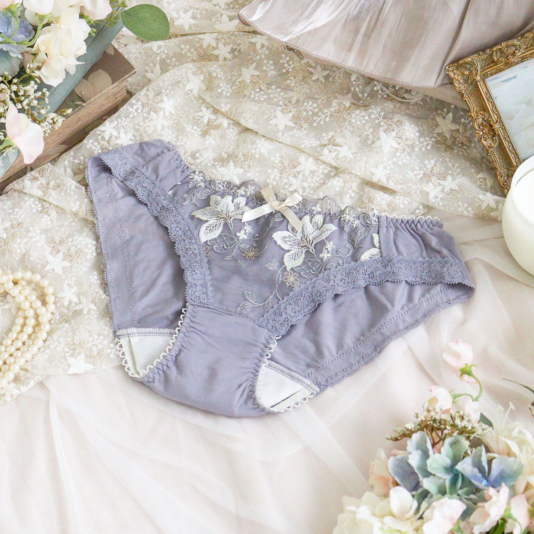 Risa Magli「フルーリ サニタリー」|インナー|グレー(012)