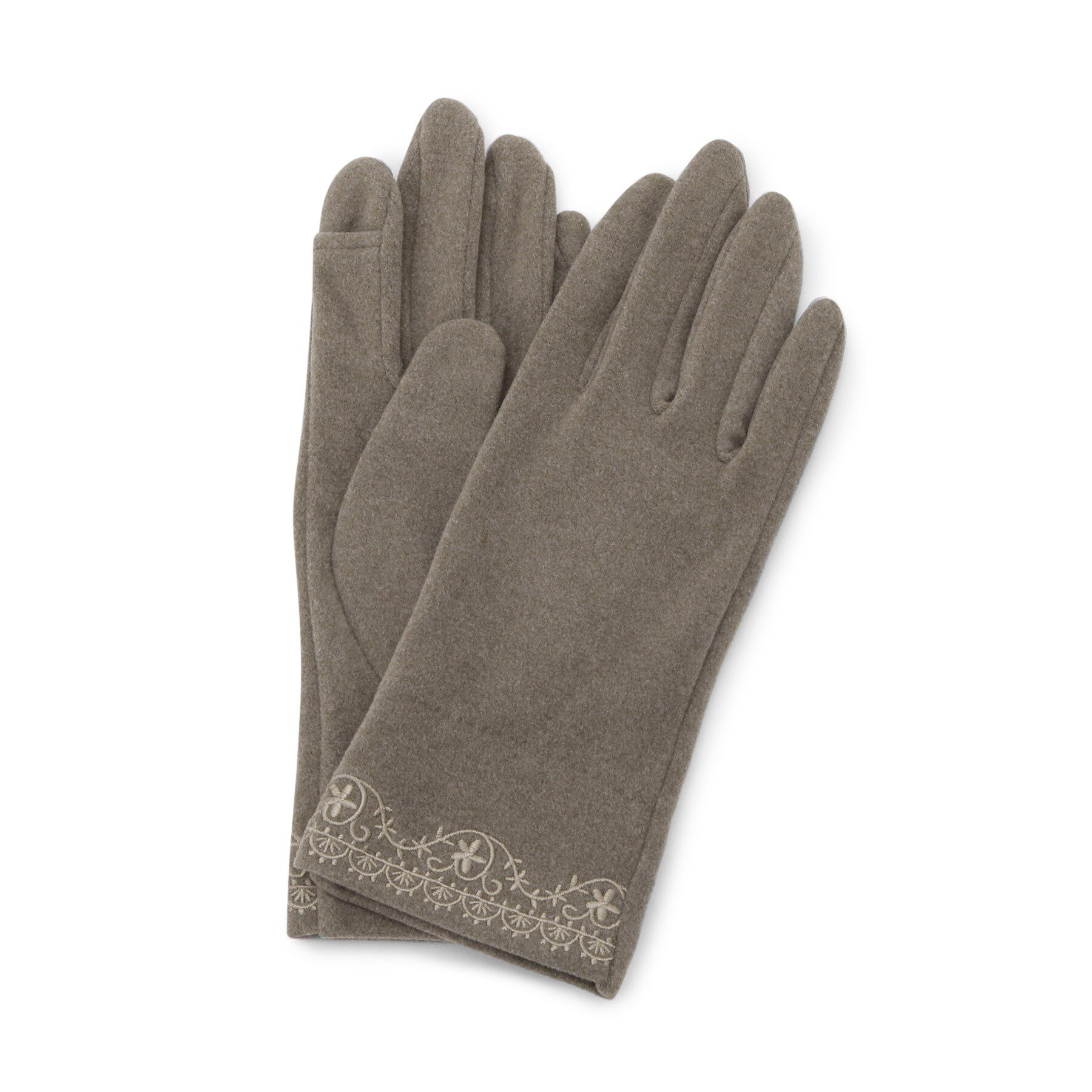 ITS&rsquo;DEMO「【洗濯可】レース刺繍グローブ」|手袋|