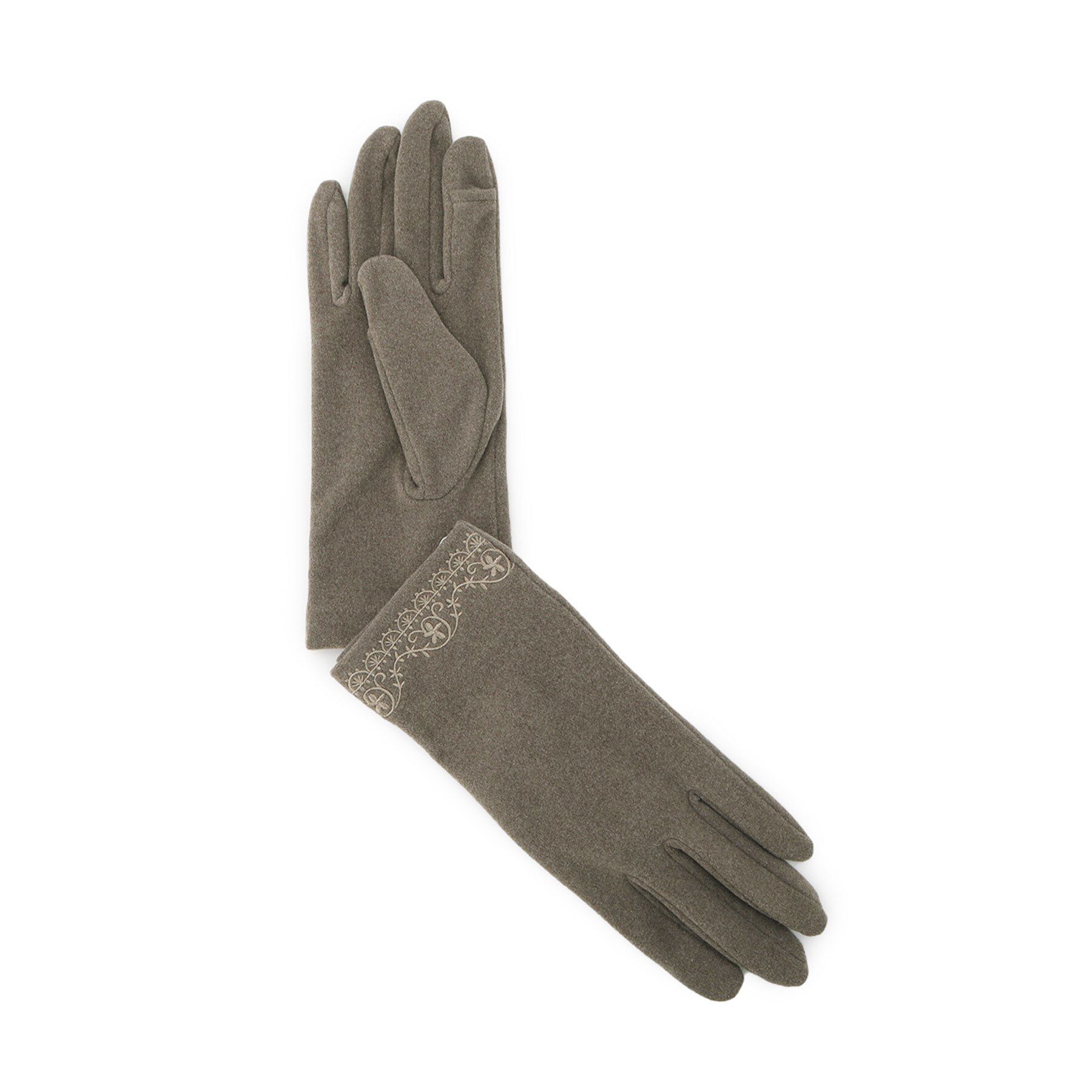 ITS&rsquo;DEMO「【洗濯可】レース刺繍グローブ」|手袋|