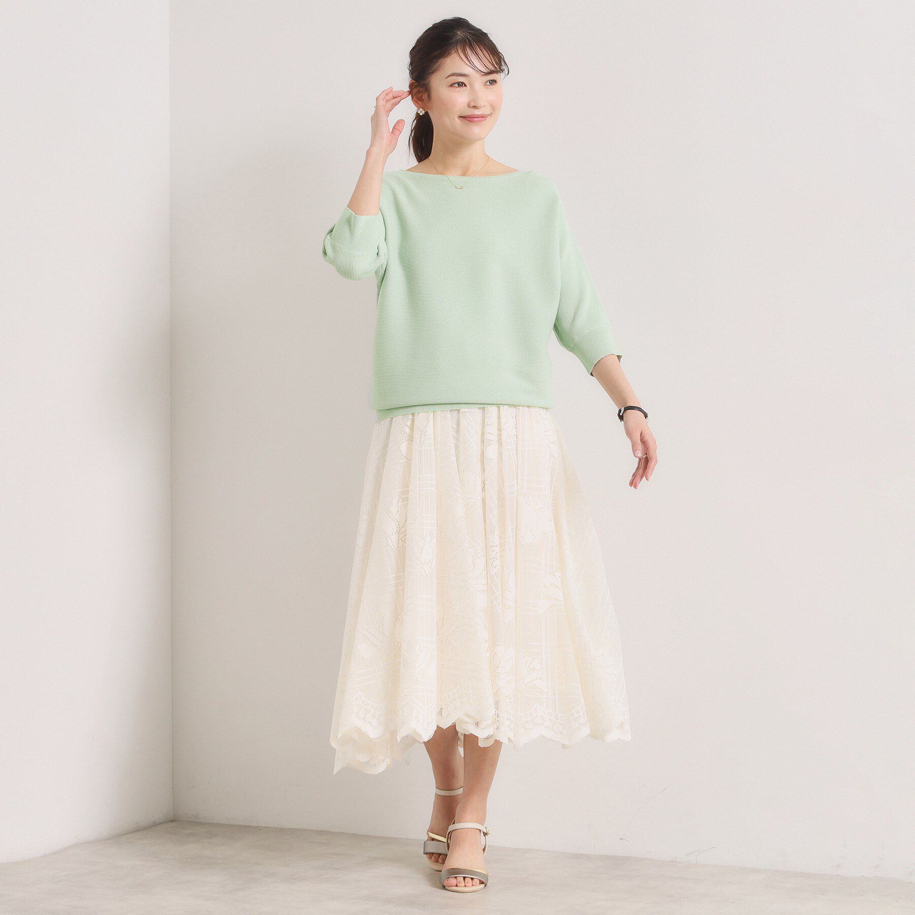 ITS&rsquo;DEMO「【手洗い可】ラメガーターニット」|ニット・セーター|