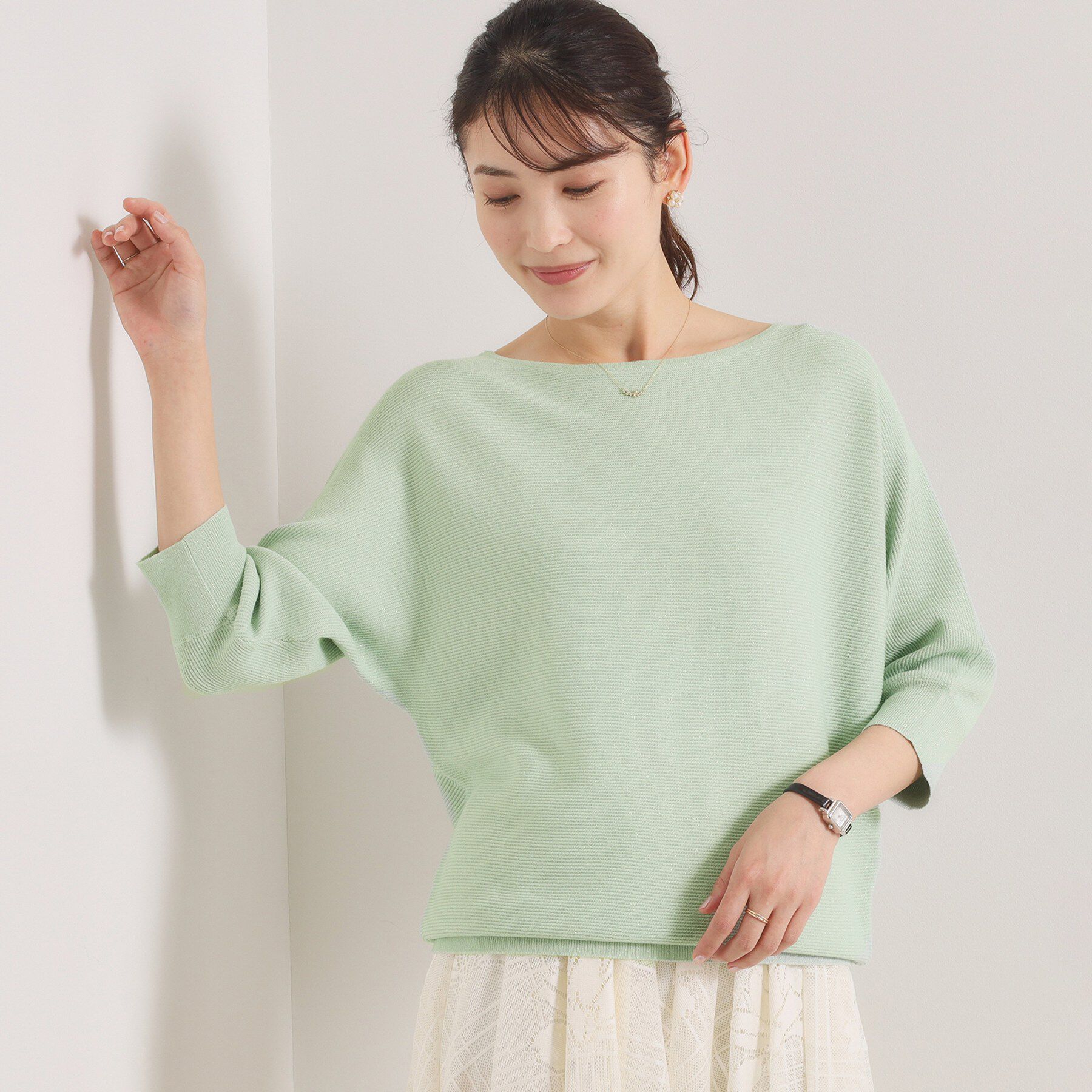 ITS&rsquo;DEMO「【手洗い可】ラメガーターニット」|ニット・セーター|