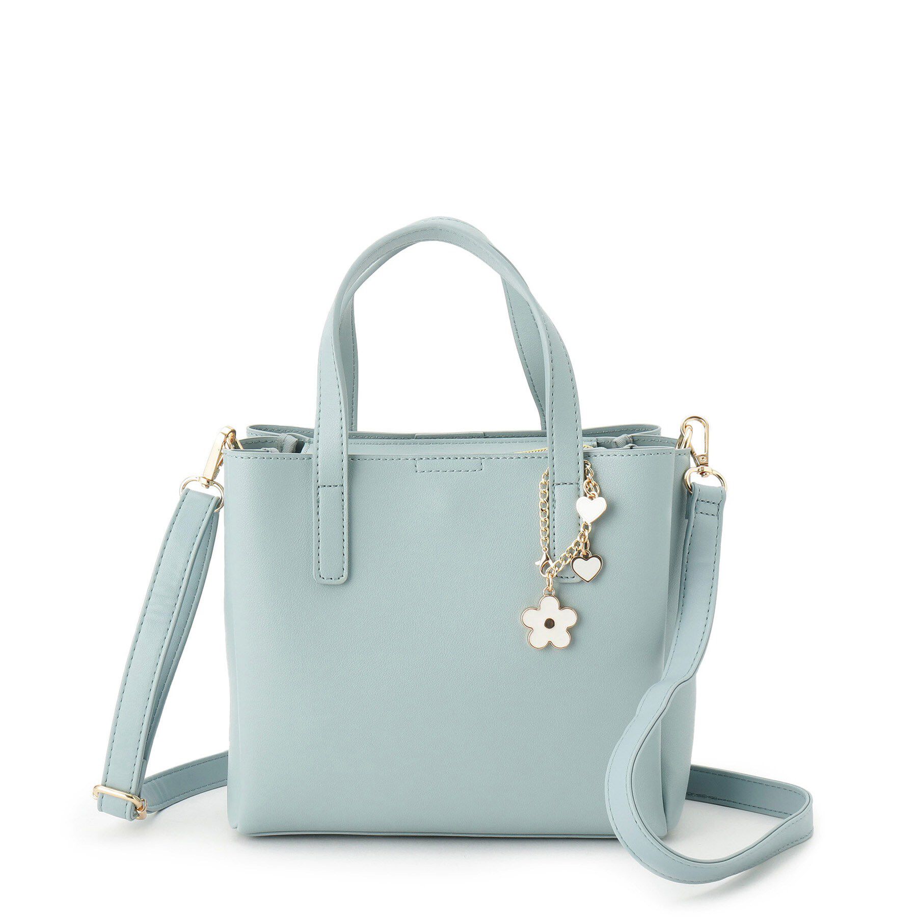 ITS&rsquo;DEMO「フラワーチャーム付2WAYトート」|ハンドバッグ|