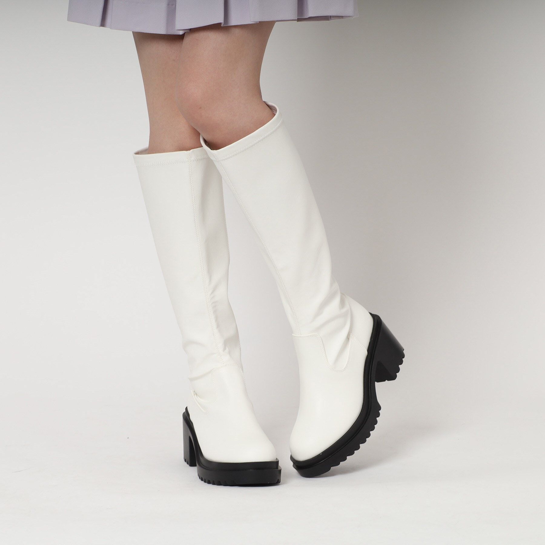 csT&P「厚底ロングストレッチブーツ」|ショートブーツ|