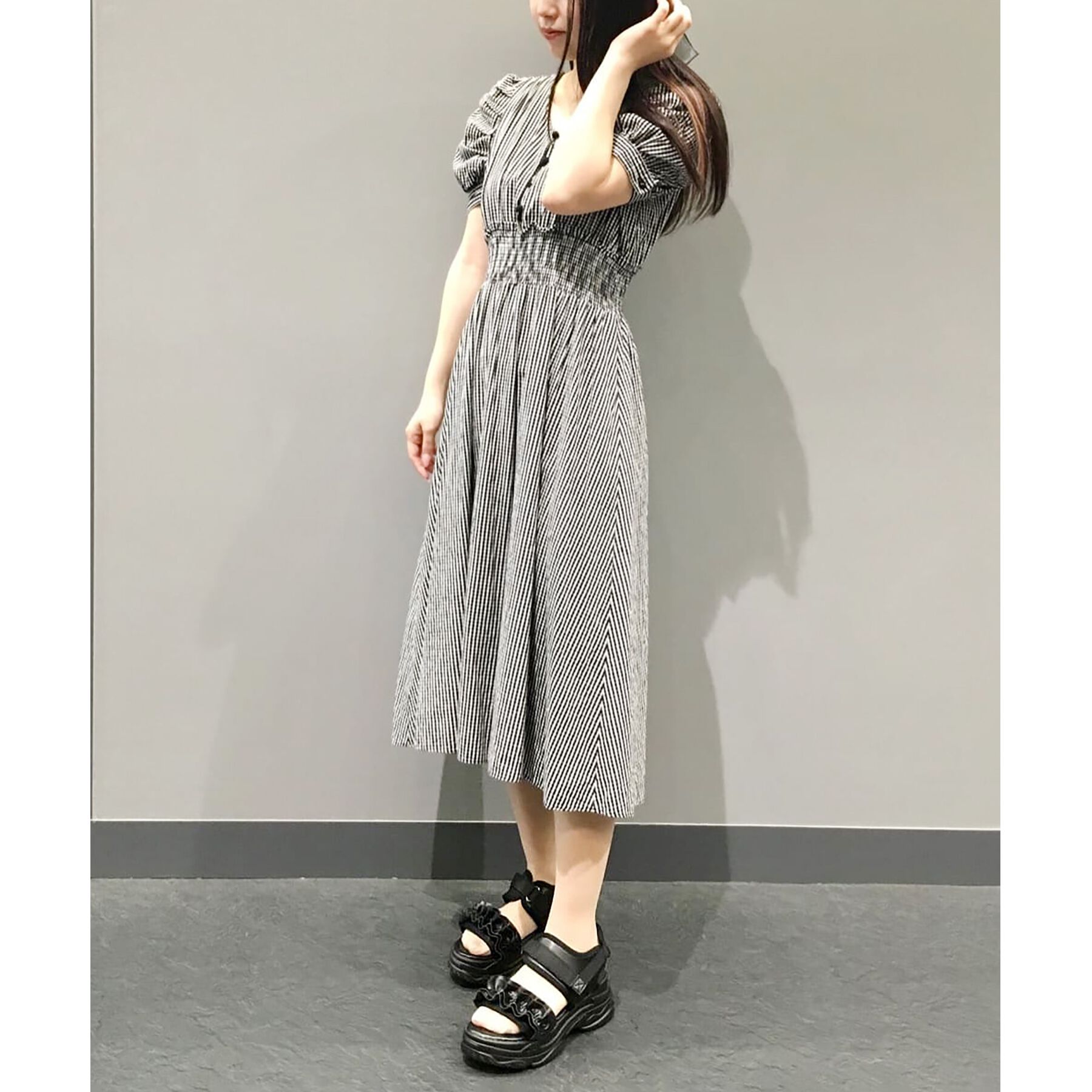 csT&P「厚底フリルスポサン」|サンダル|