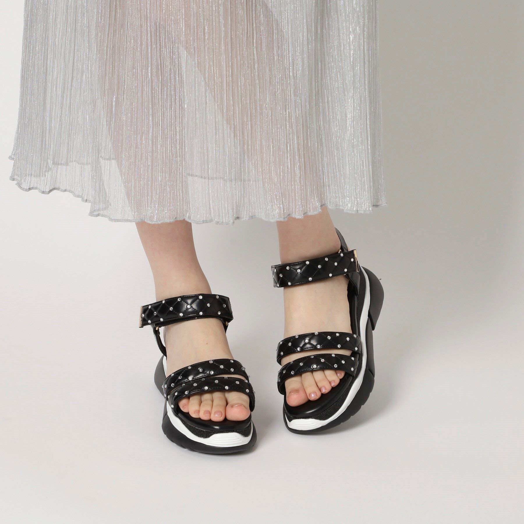 ESPERANZA「ラインストーンスポサン 24SS」|サンダル|