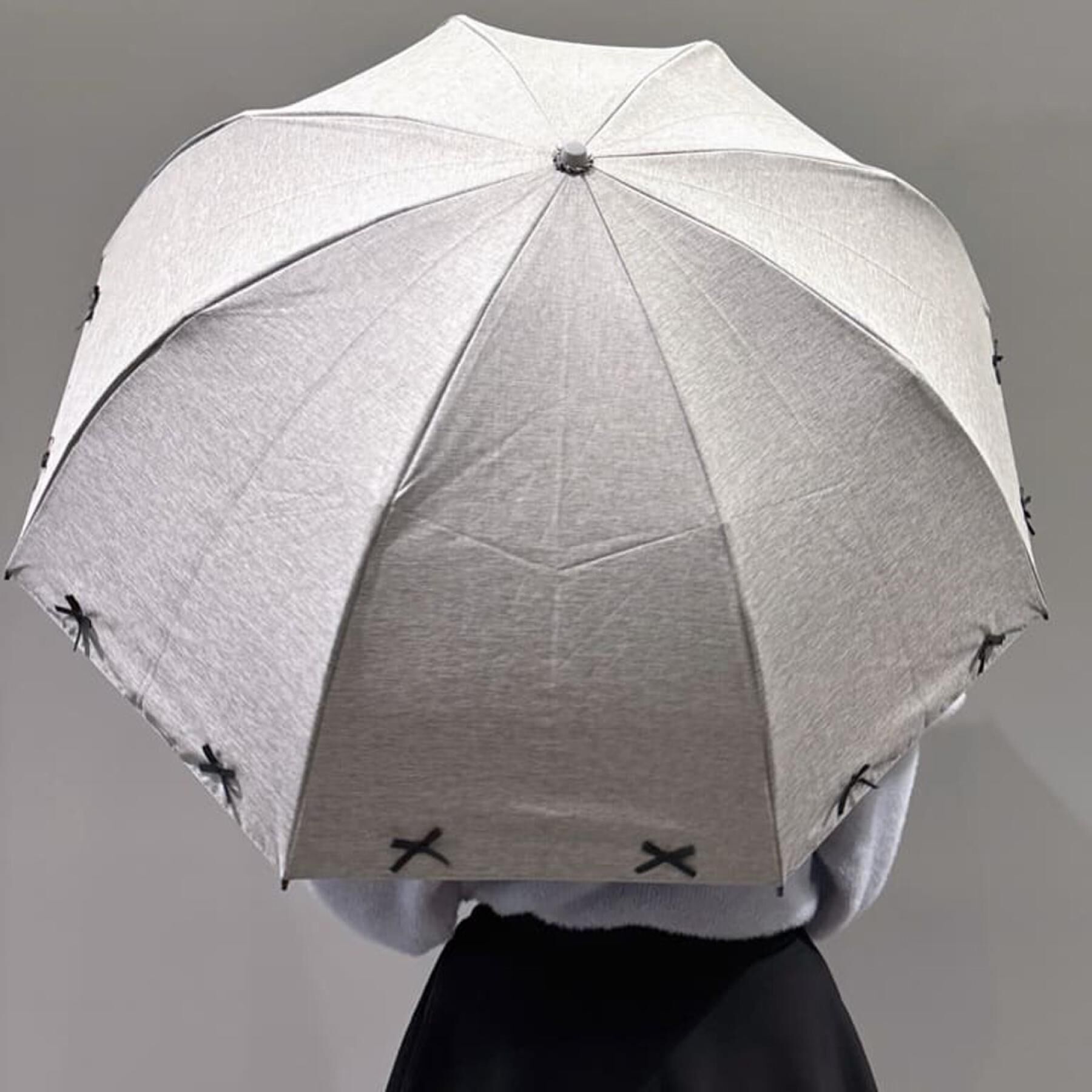 Ober Tashe「pink trick/ピンクトリック　遮光率100％！リボン2段折りたたみ傘(晴雨兼用)」|傘|