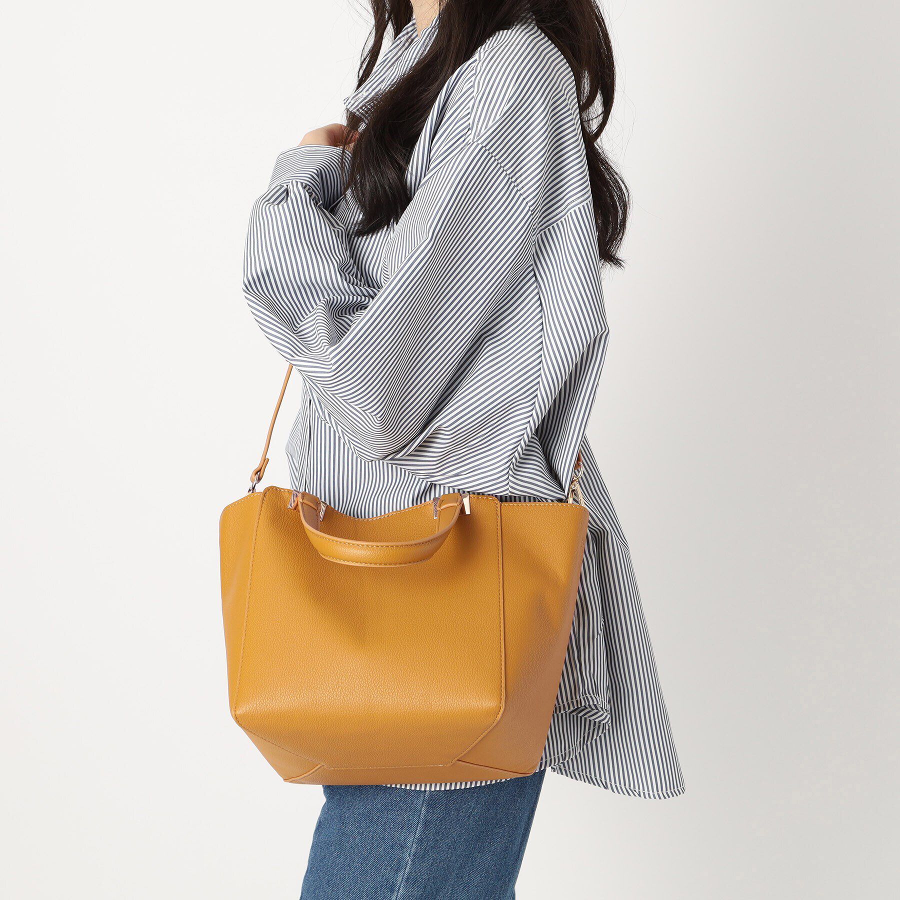 ESPERANZA「メタルアクセントハンドルトートバッグ」|トートバッグ|