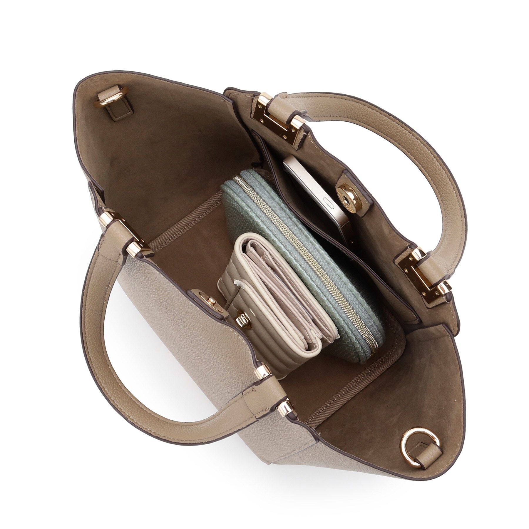 ESPERANZA「メタルアクセントハンドルトートバッグ」|トートバッグ|