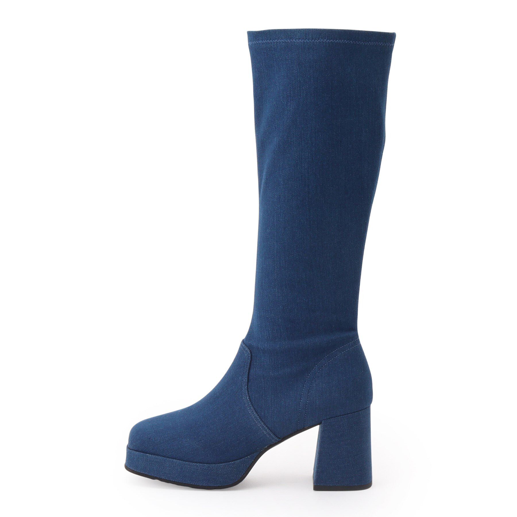 ESPERANZA「スクエアトゥ厚底ロングブーツ」|ショートブーツ|