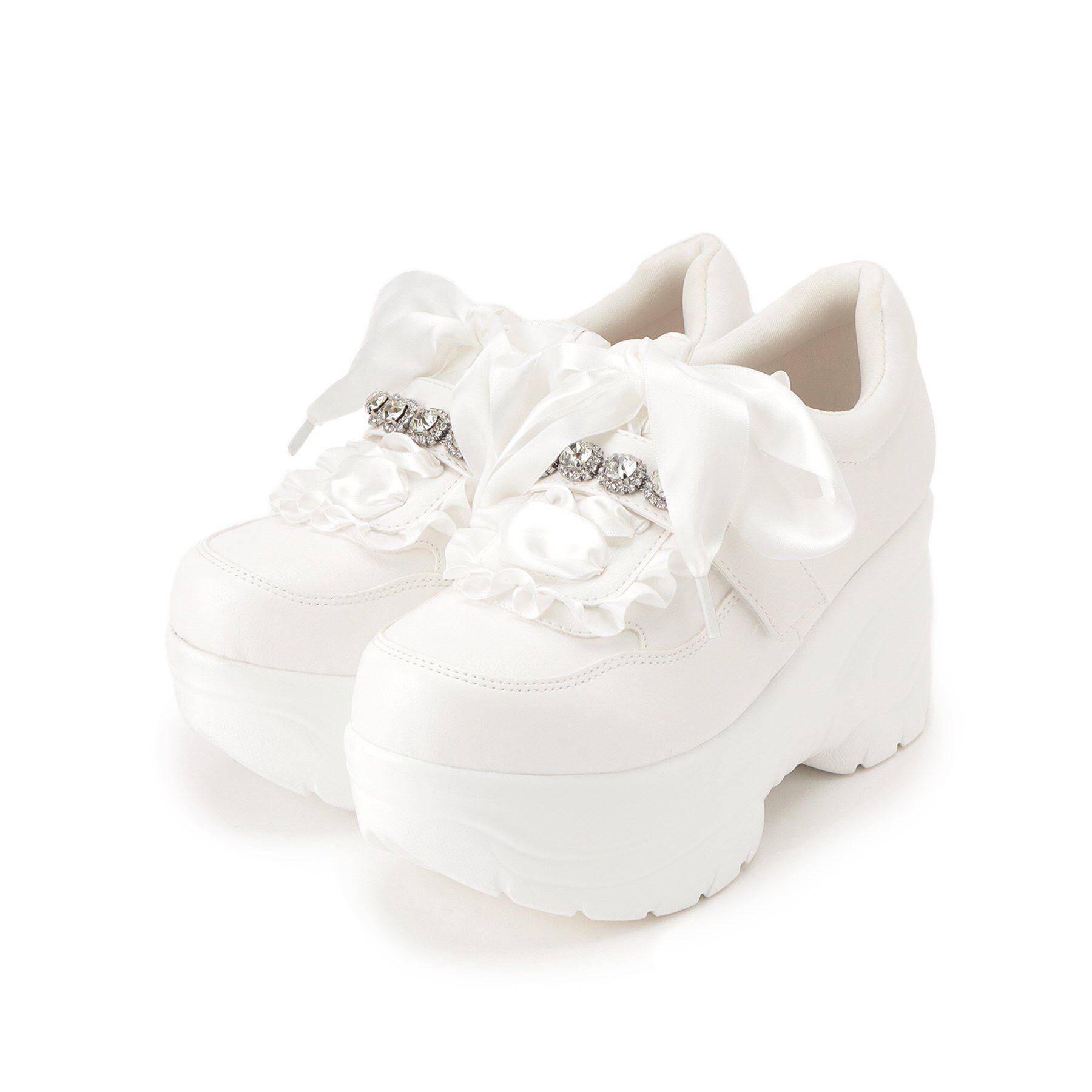 csT&P「厚底キラキラストーン付スニーカー」|スニーカー|