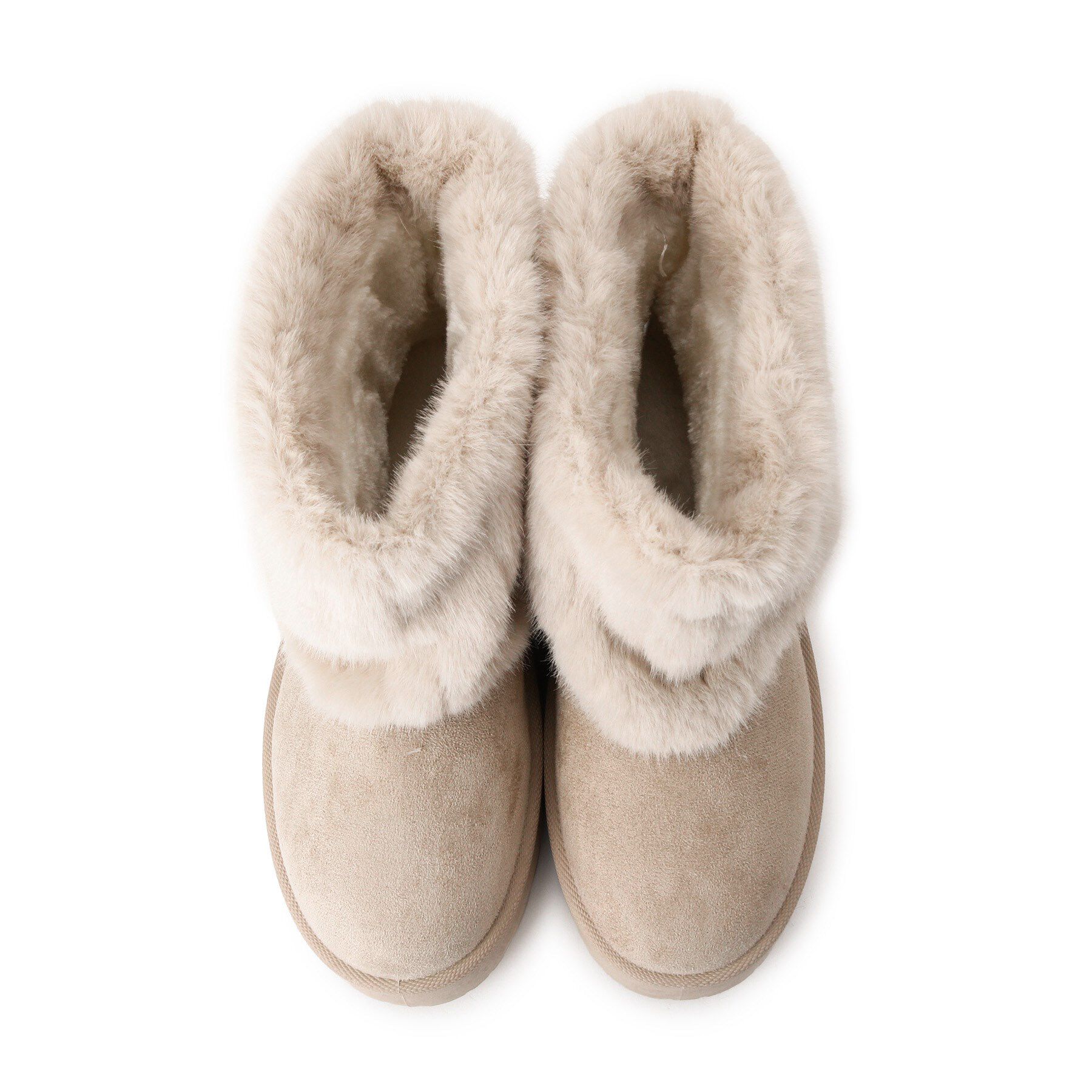 csT&P「厚底フェイクファームートン」|ショートブーツ|