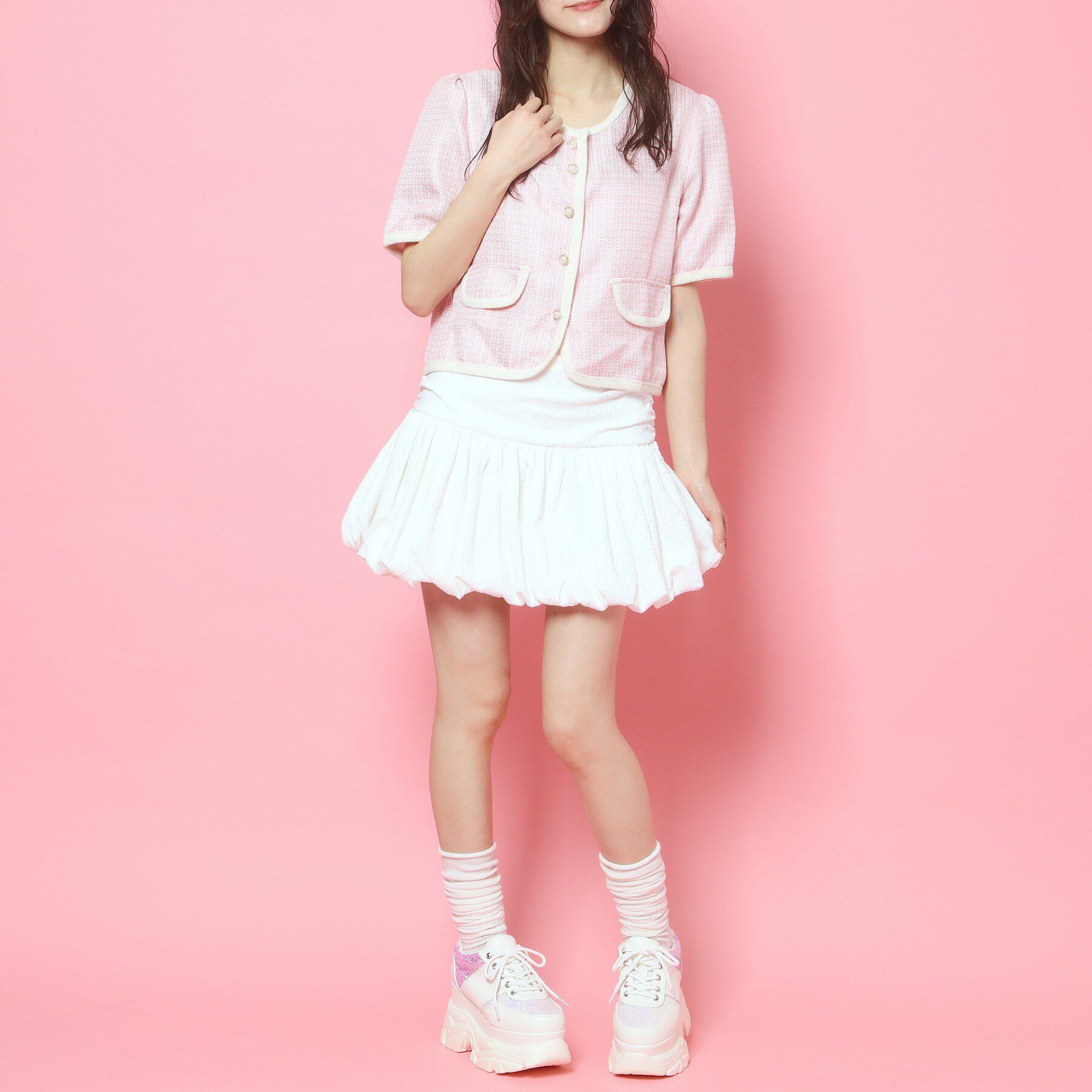 csT&P「グリッター厚底スニーカー」|スニーカー|