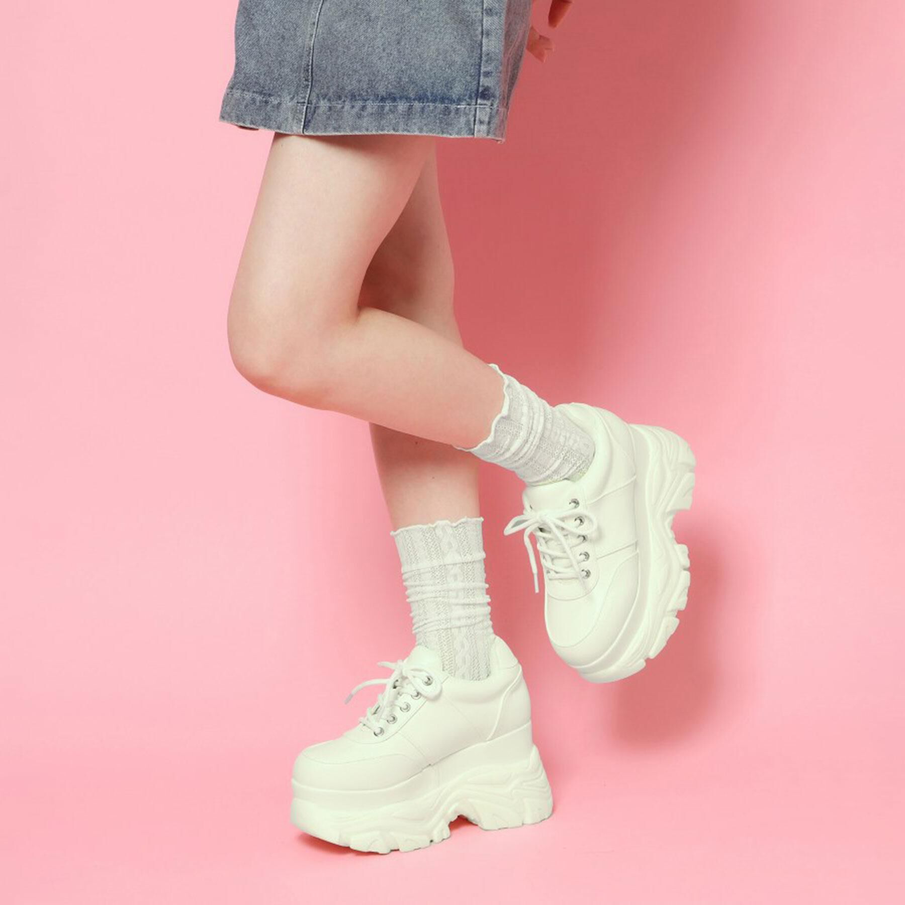 csT&P「グリッター厚底スニーカー」|スニーカー|