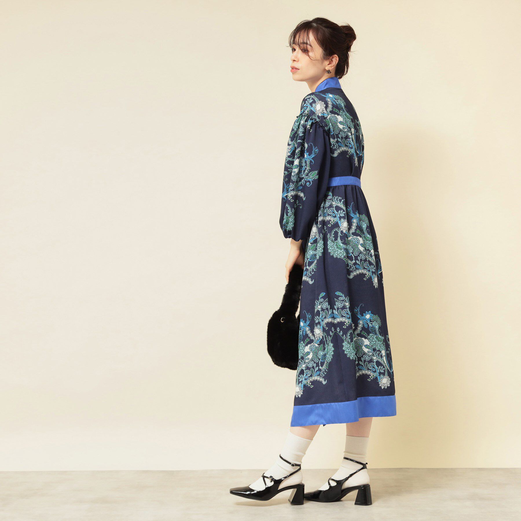 SunaUna「【COLLECTION LINE】オリエンタルパネル柄ワンピース」|ワンピース|