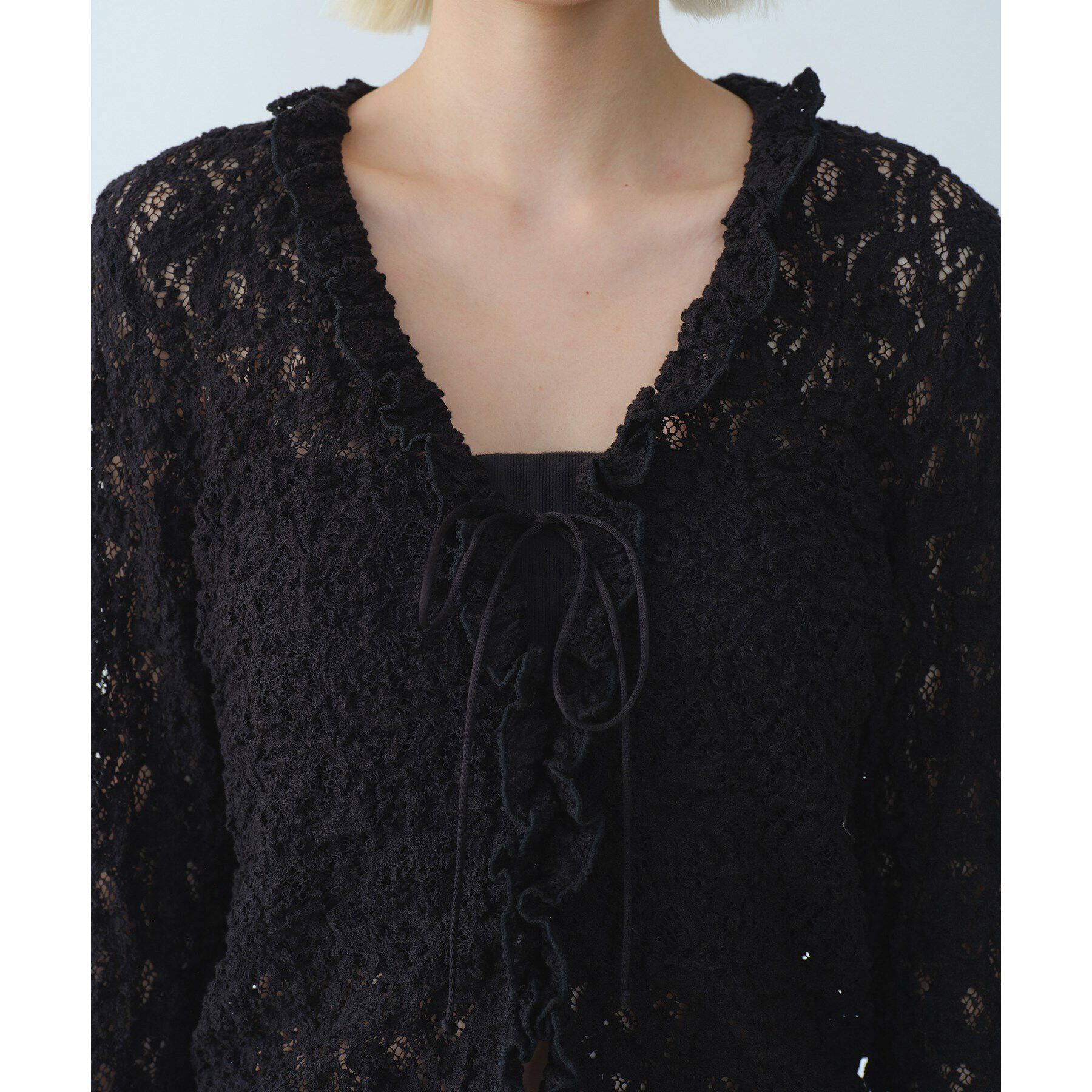 CODE A「【Re】fluffy lace blouse」|シャツ・ブラウス|