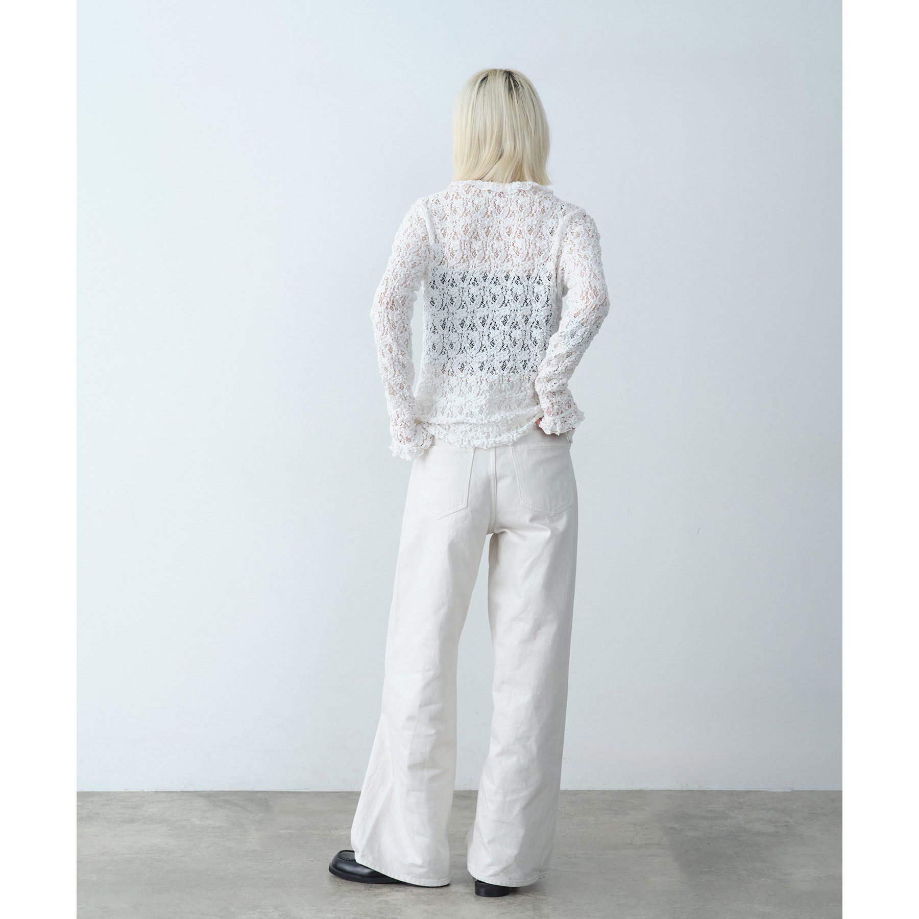 CODE A「【Re】fluffy lace blouse」|シャツ・ブラウス|