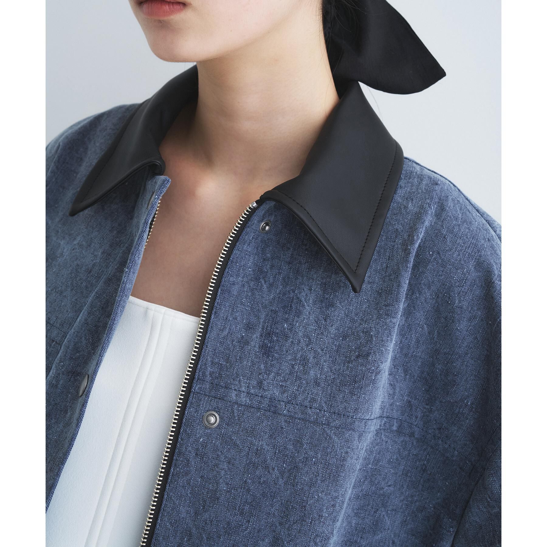 CODE A「pigment denim coverall」|ステンカラーコート|