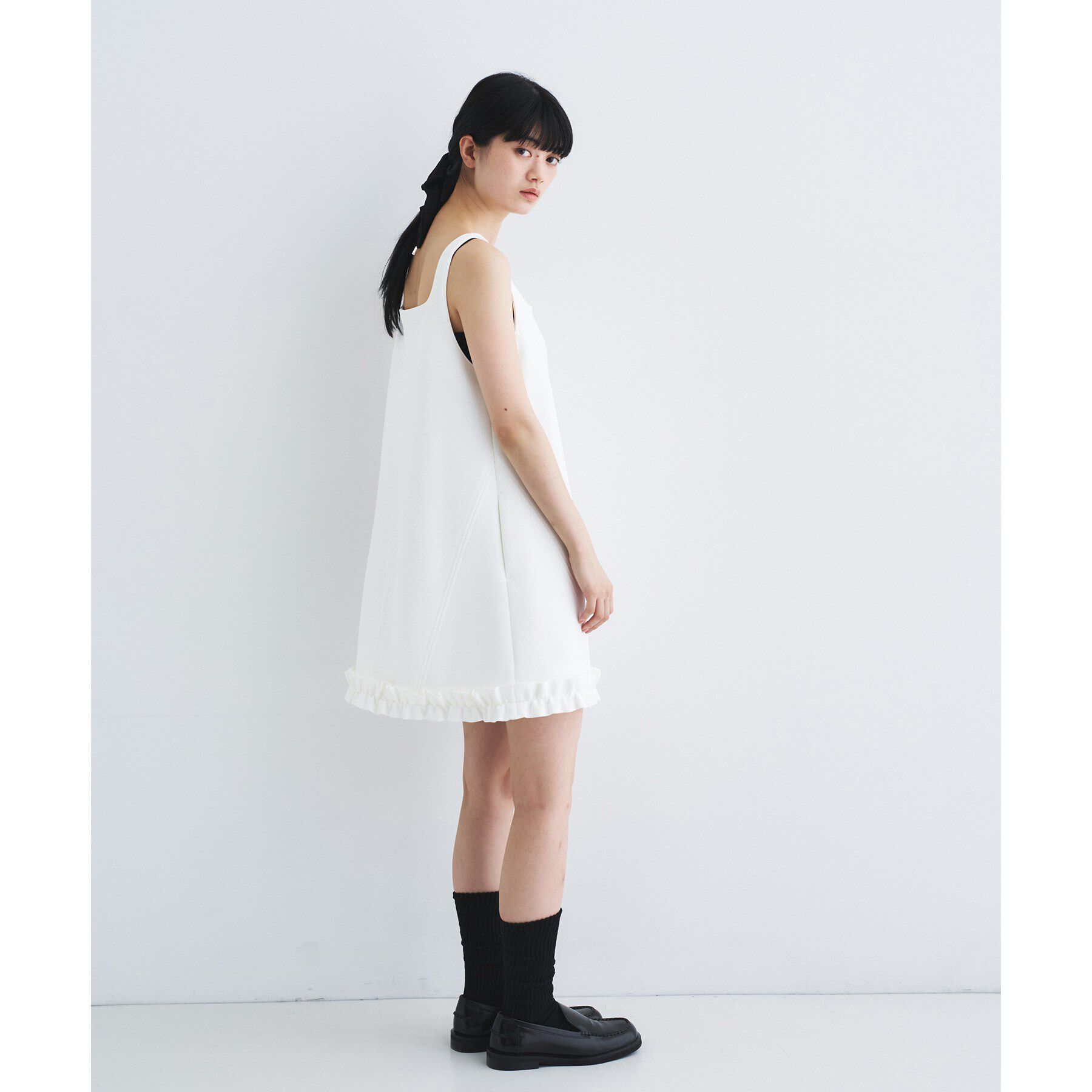 CODE A「frill mini dress」|ワンピース|