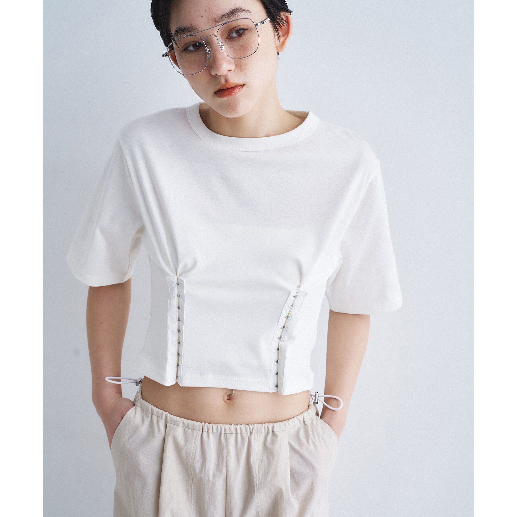 CODE A「corset jersey tee」|Tシャツ・カットソー|