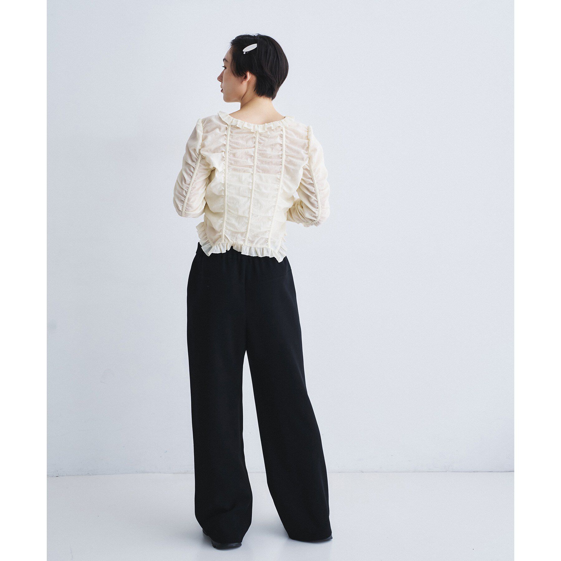 CODE A「dobby ruffle blouse」|シャツ・ブラウス|
