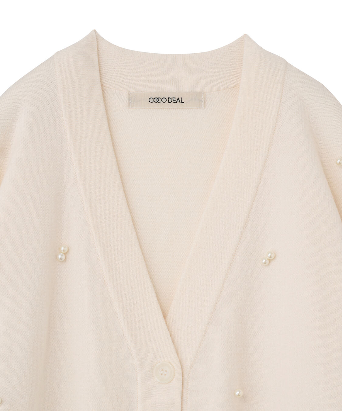 COCO DEAL「パールニットカーディガン」|ニット・セーター|