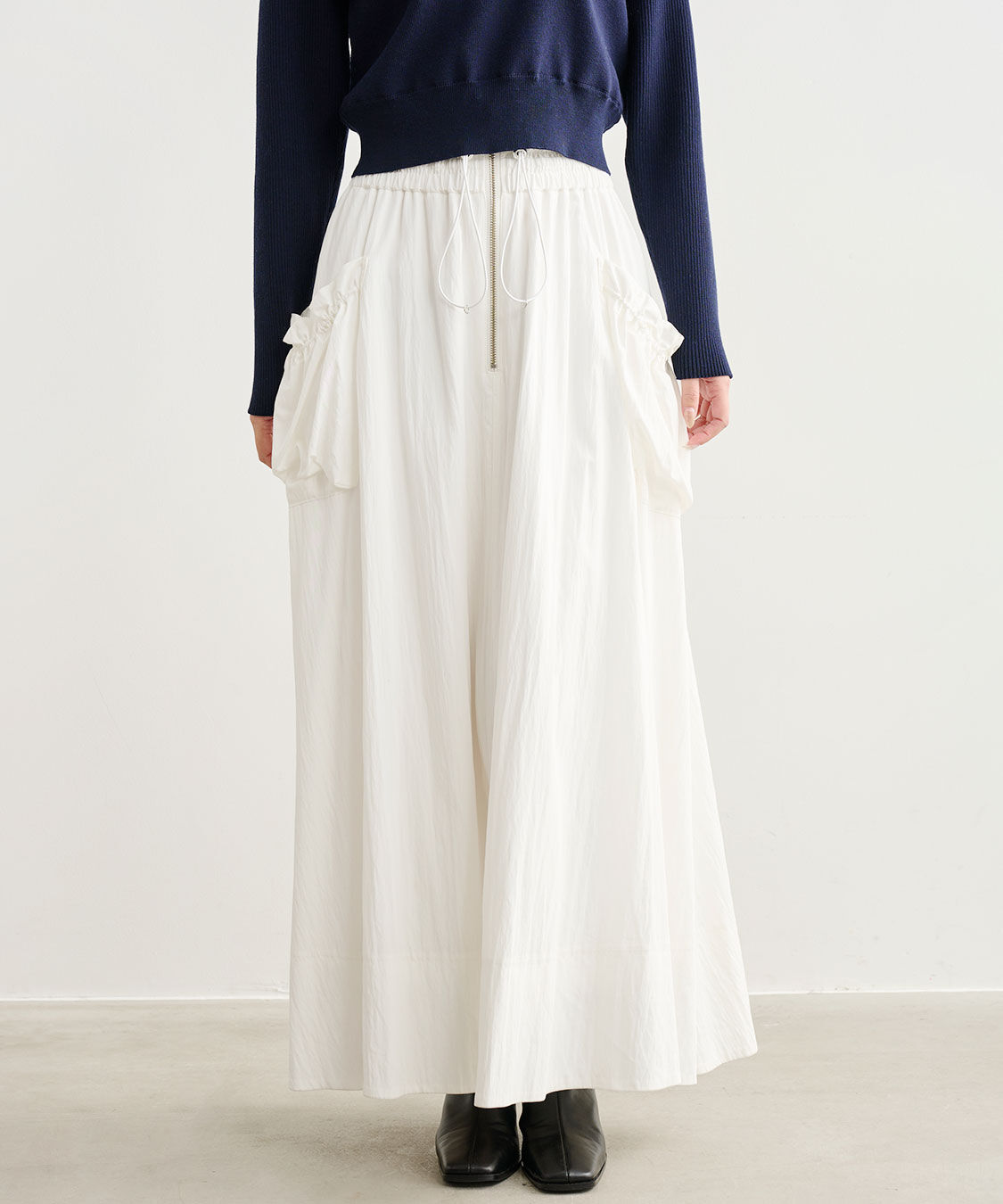 COCO DEAL「レーヨンナイロンジップスカート」|スカート|