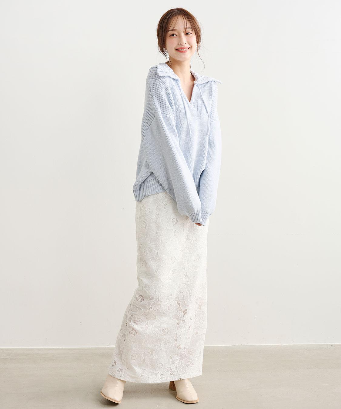 COCO DEAL「レースロングタイトスカート」|スカート|