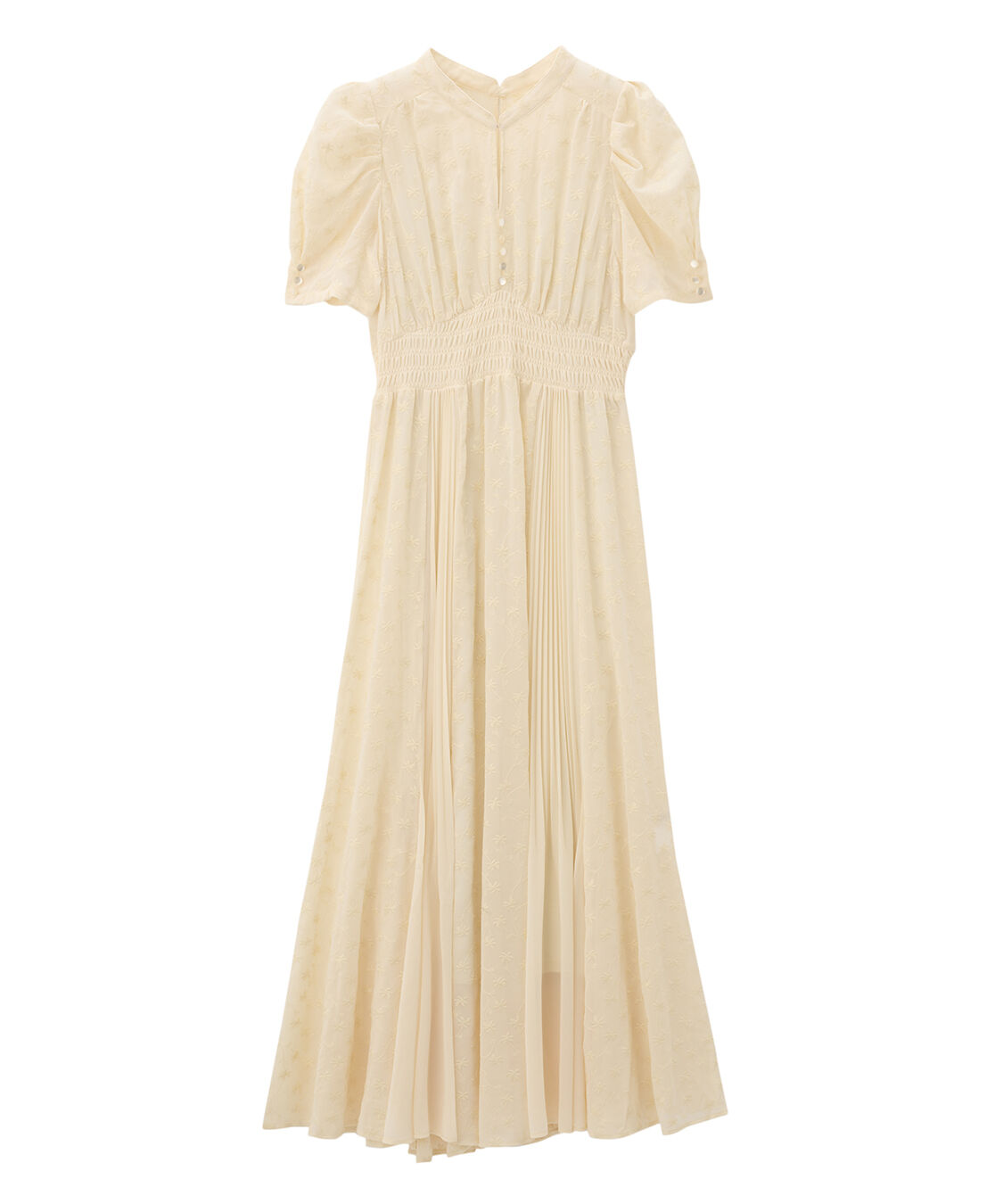 COCO DEAL「フラワー刺繍プリーツ切り替えワンピース」|ワンピース|