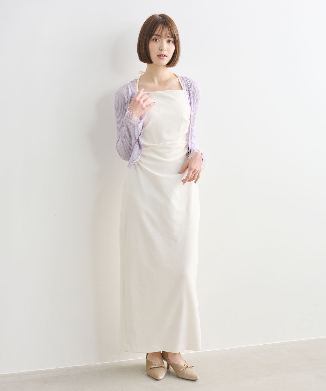 COCO DEAL「ウエストギャザーキャミワンピース」|ワンピース|