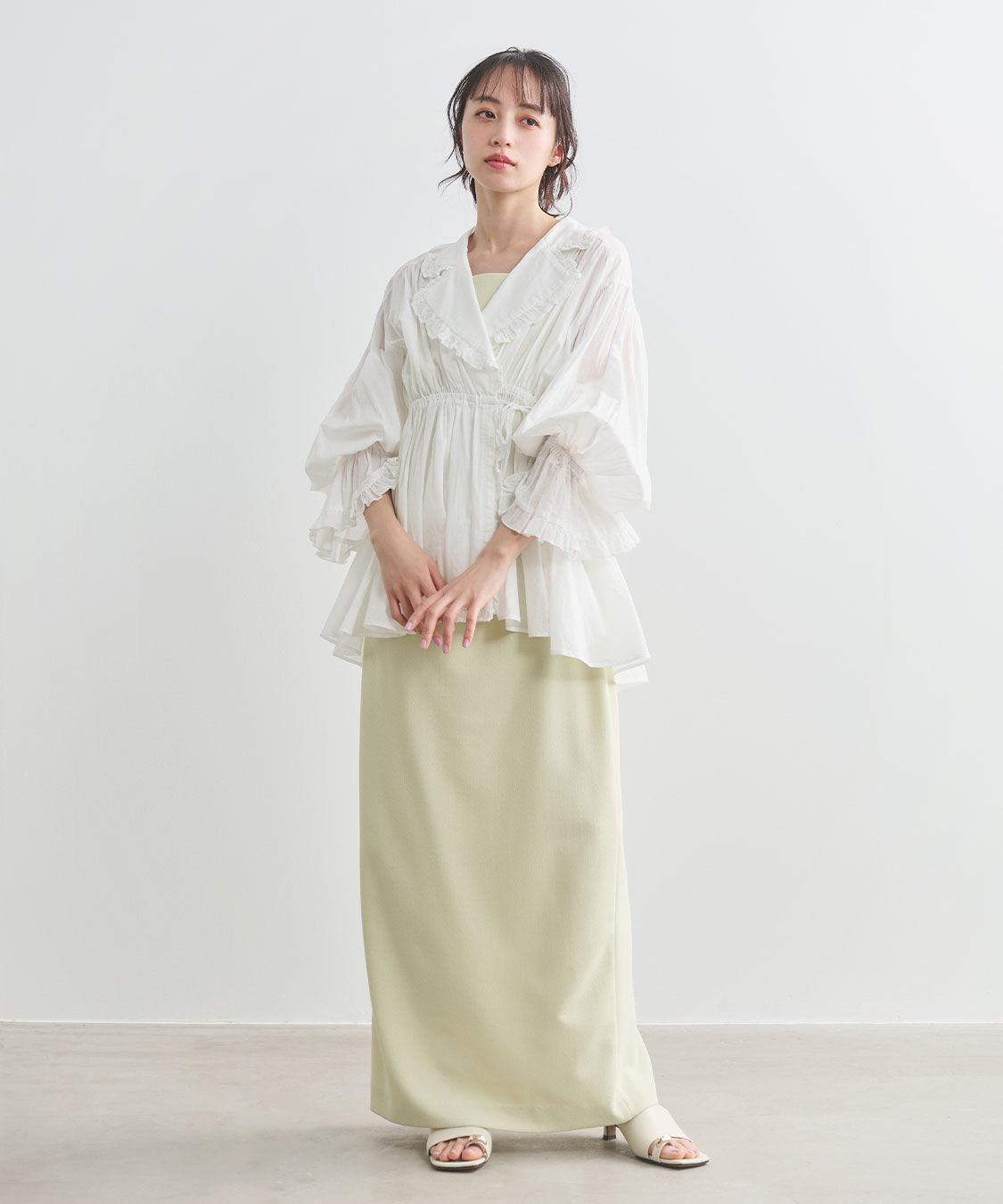 COCO DEAL「ウエストギャザーキャミワンピース」|ワンピース|