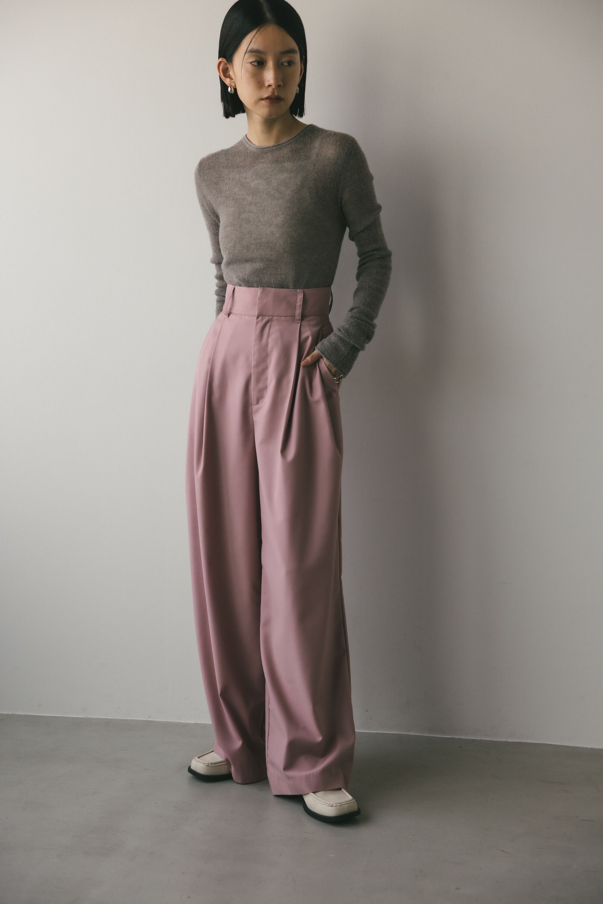 STYLEMIXER「ハイウエスト2タックワイドパンツ」|その他|