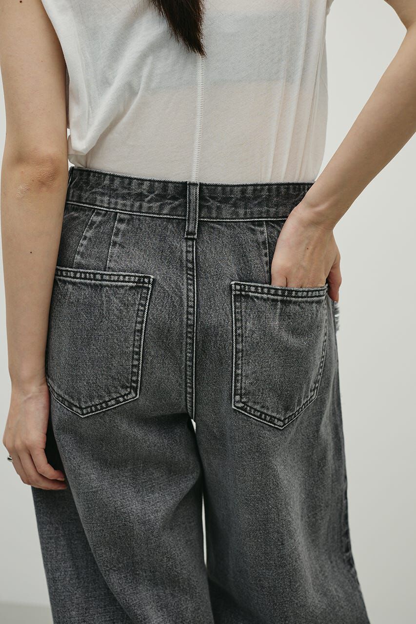 STYLEMIXER「サイドフリンジワイドデニム」|デニム|