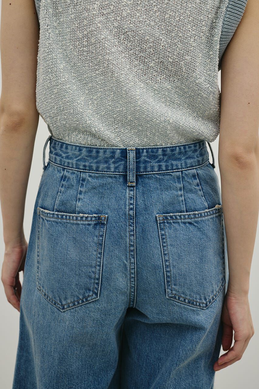 STYLEMIXER「サイドフリンジワイドデニム」|デニム|