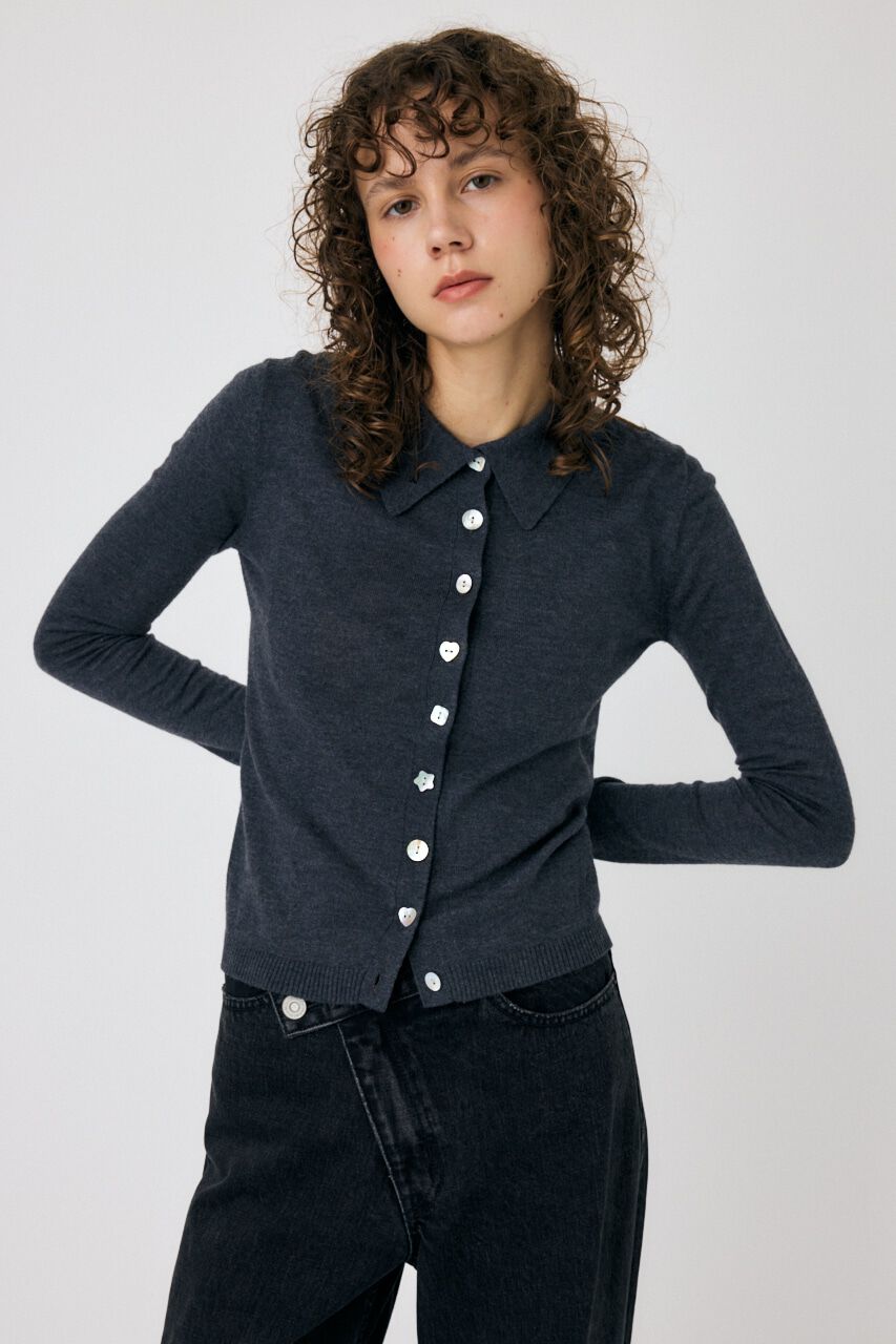 MOUSSY「RANDOM BUTTON カーディガン」|ニット・セーター|