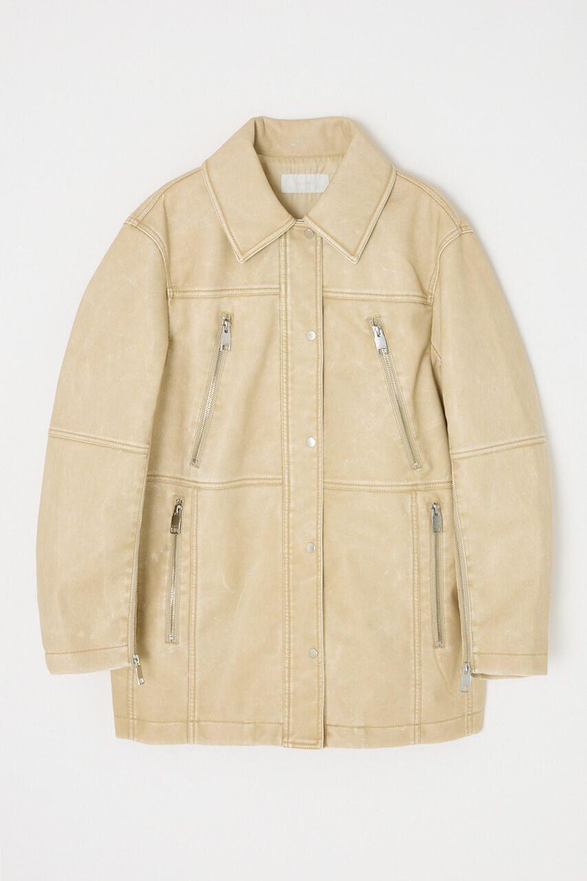 MOUSSY「AGED F/LEATHER MIDDLE ジャケット」|その他|