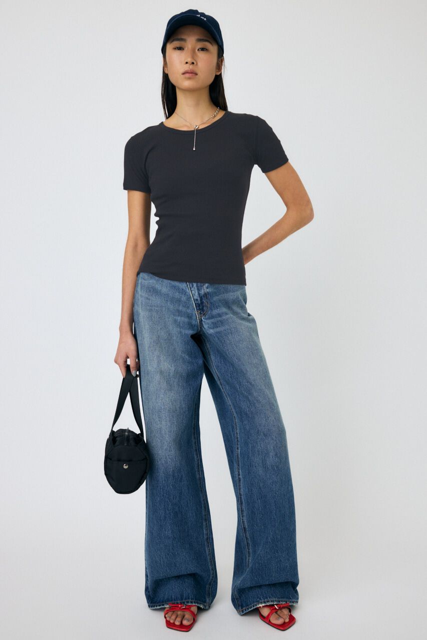 MOUSSY「BASIC RIB TEE」|Tシャツ・カットソー|