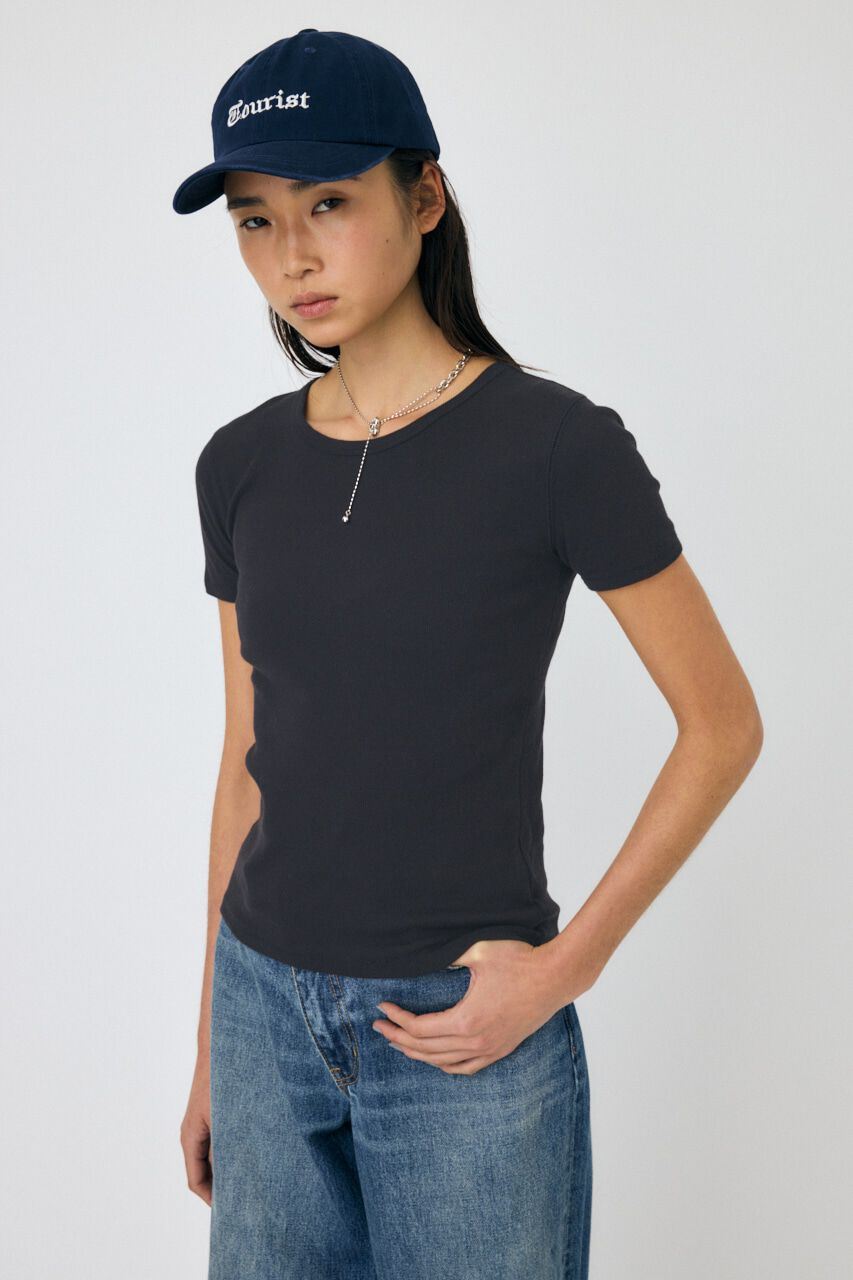 MOUSSY「BASIC RIB TEE」|Tシャツ・カットソー|