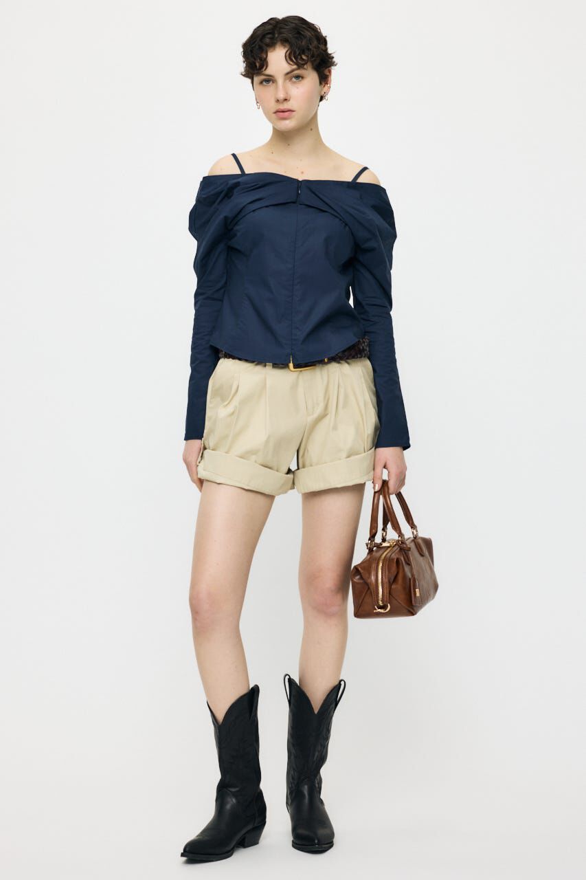 MOUSSY「RIBBON OFF SHOULDER  ブラウス」|その他|