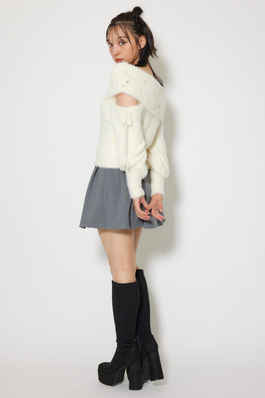 rienda「オフショルシャギーレディーニットトップス」|ニット・セーター|