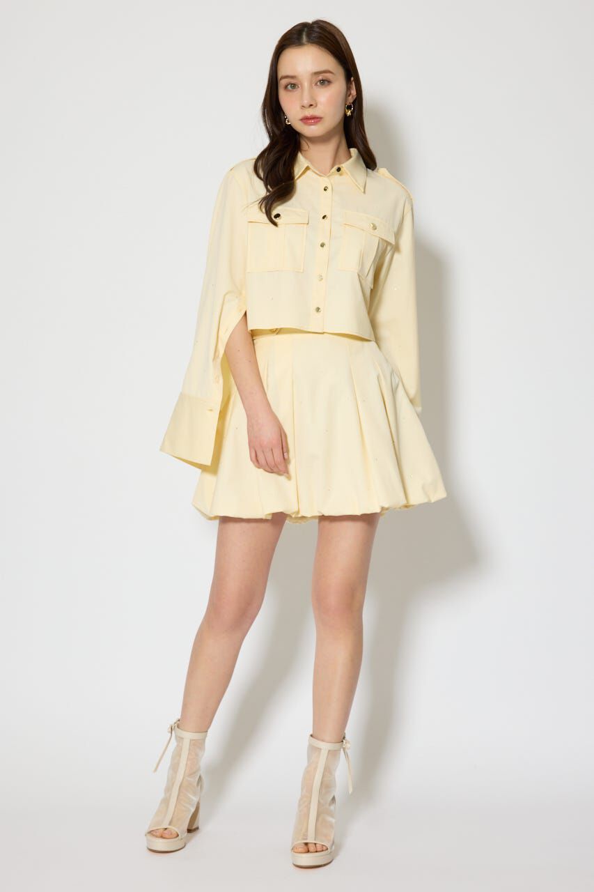 rienda「デコラティブバルーンミニスカート」|スカート|